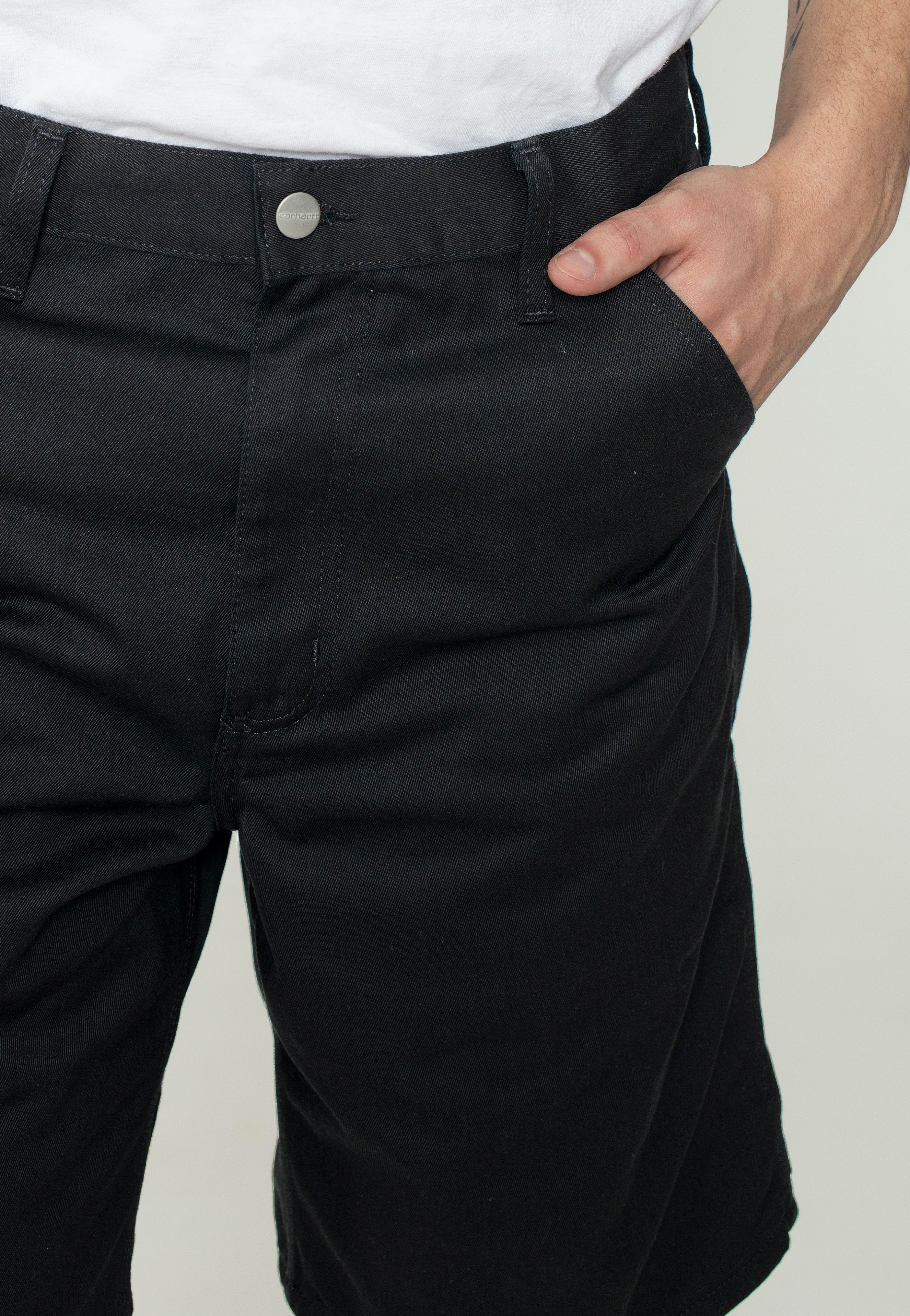 Carhartt WIP - Simple Rinsed Black - Shorts | Men-Image