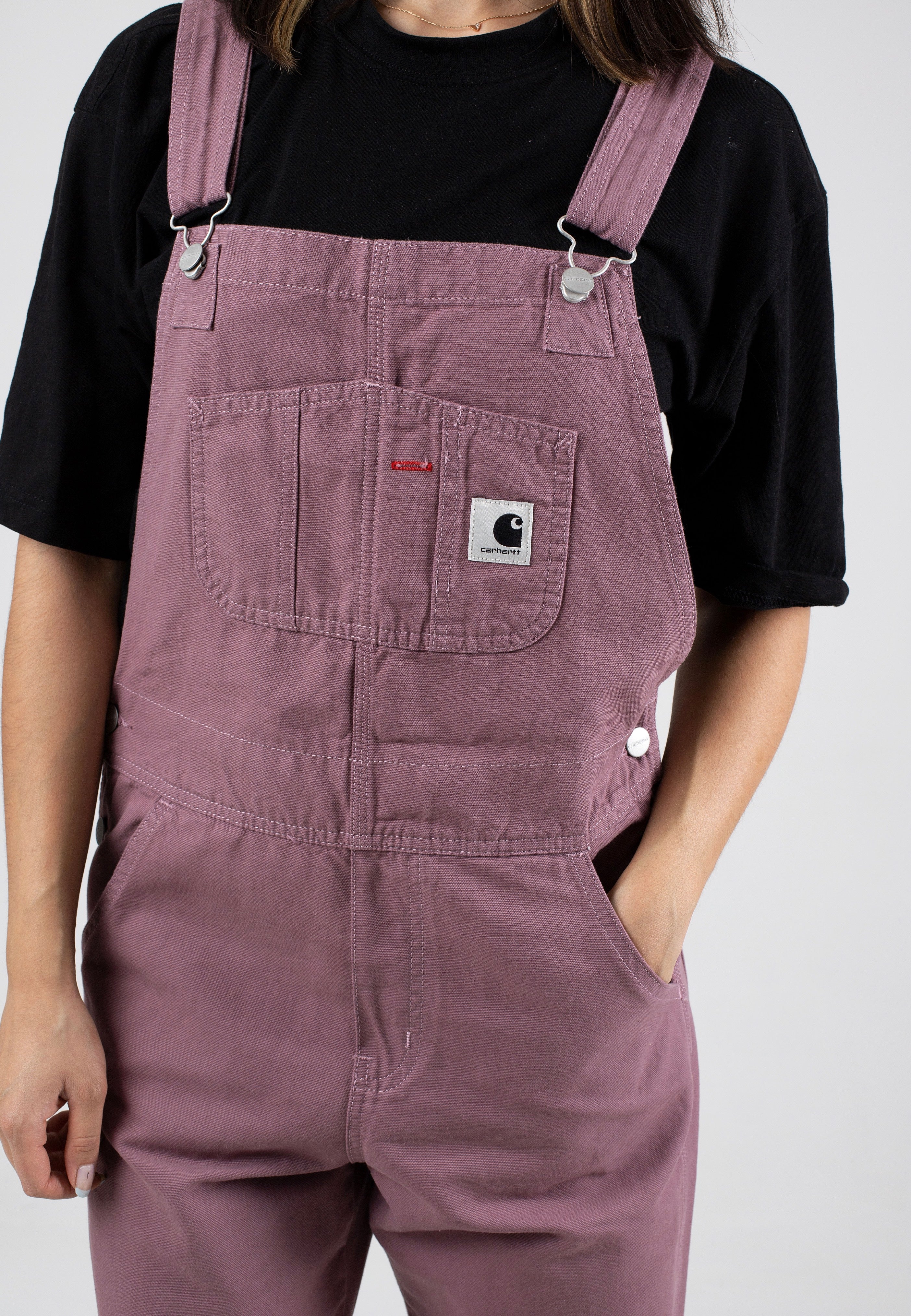 Carhartt WIP - W' Bib Overall Straight Rinsed Daphne - Pants | Women-Image