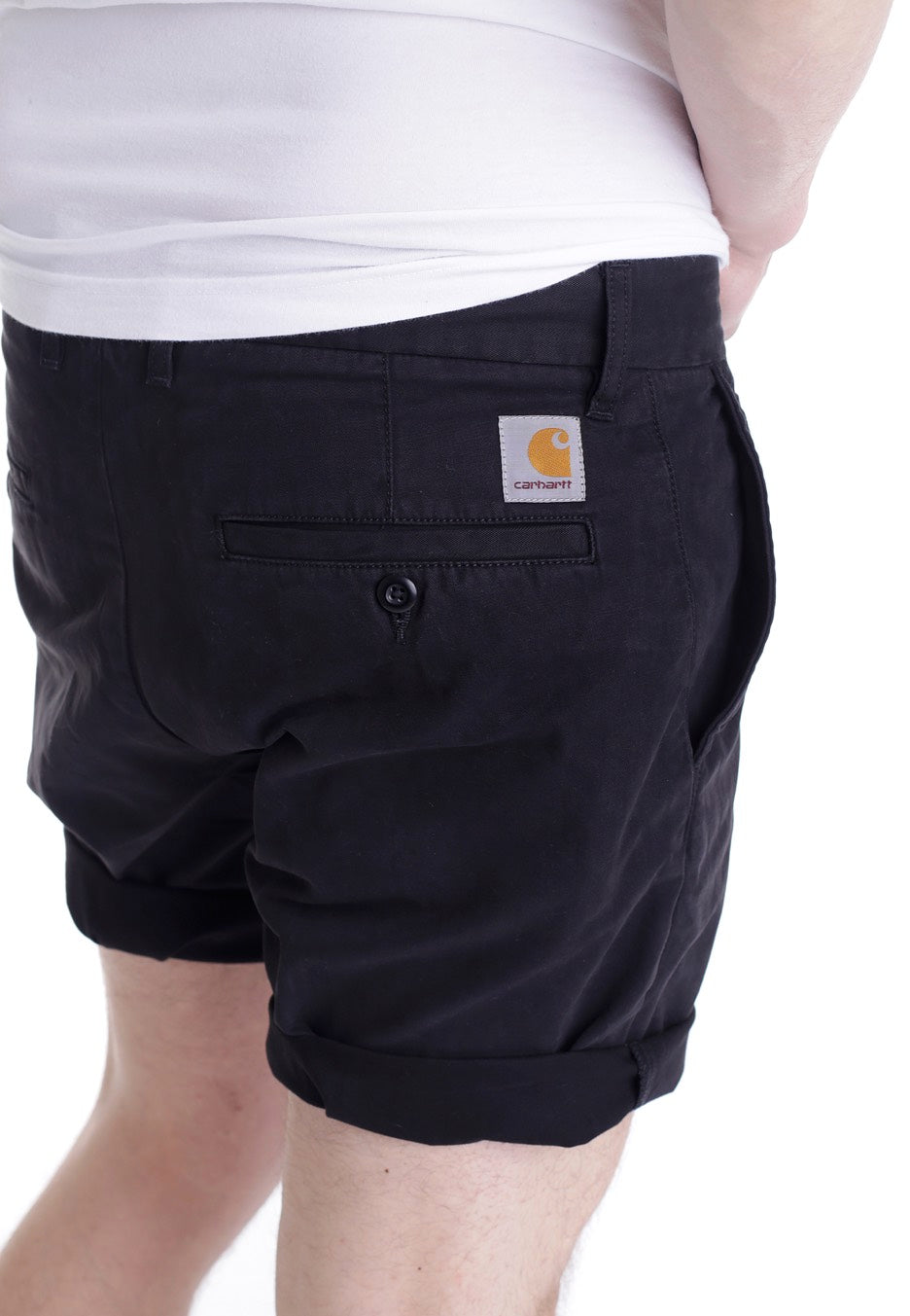 Carhartt WIP - Johnson Midvale Twill Black Garment Dyed - Shorts | Men-Image