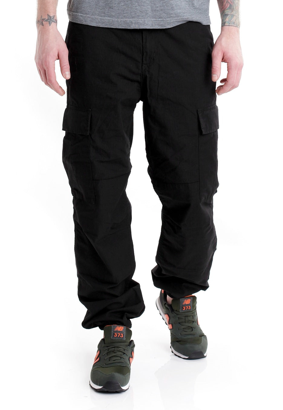 Carhartt WIP - Regular Cargo Columbia Ripstop Black Rinsed - Pants | Men-Image