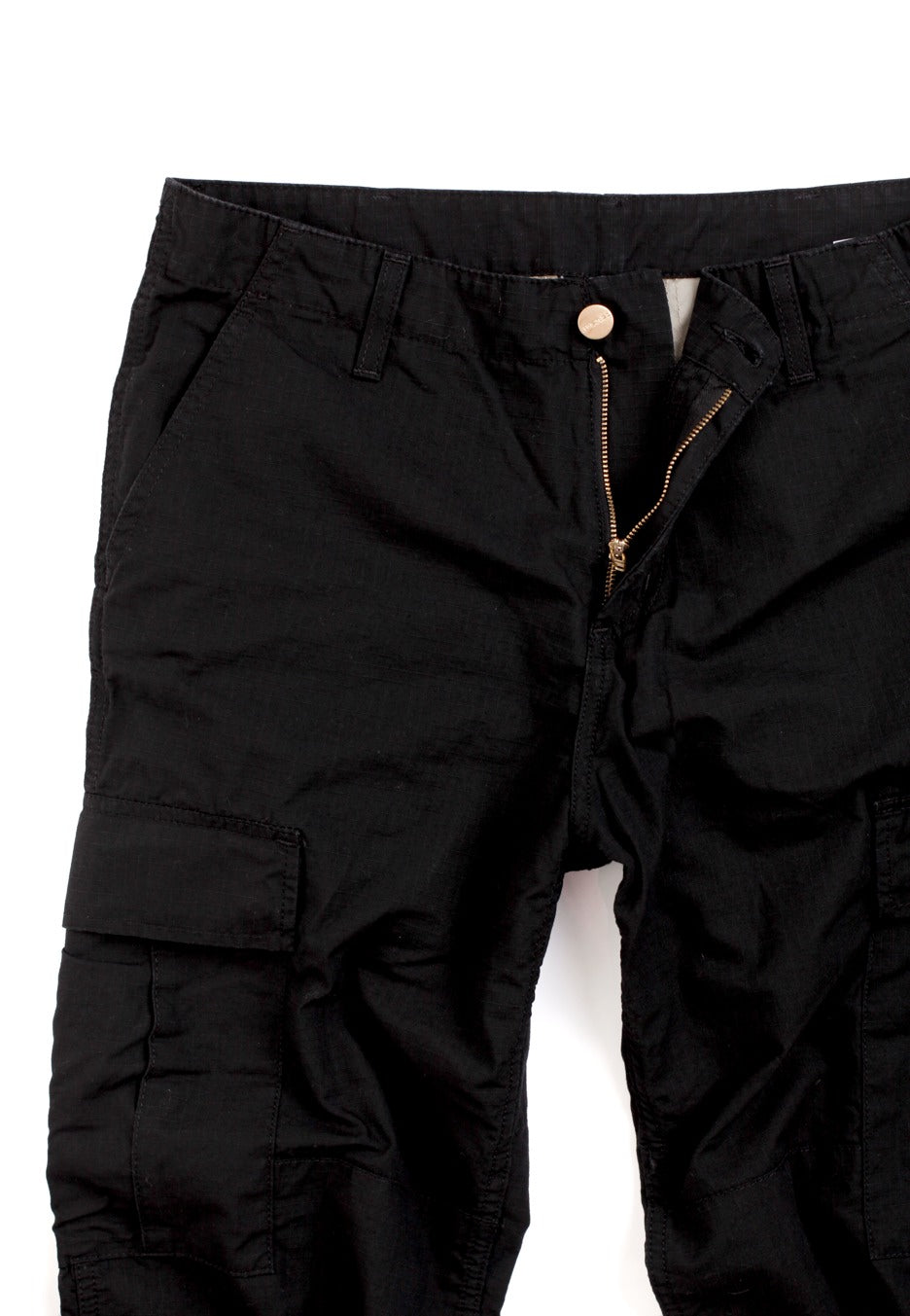 Carhartt WIP - Regular Cargo Columbia Ripstop Black Rinsed - Pants | Men-Image