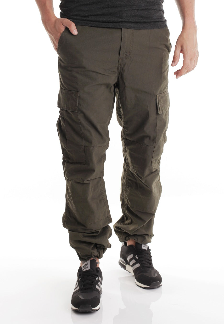 Carhartt WIP - Regular Cargo Columbia Ripstop Cypress Rinsed - Pants | Men-Image