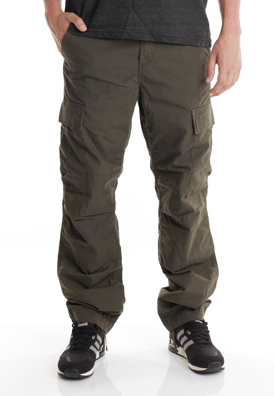 Carhartt WIP - Regular Cargo Columbia Ripstop Cypress Rinsed - Pants | Men-Image