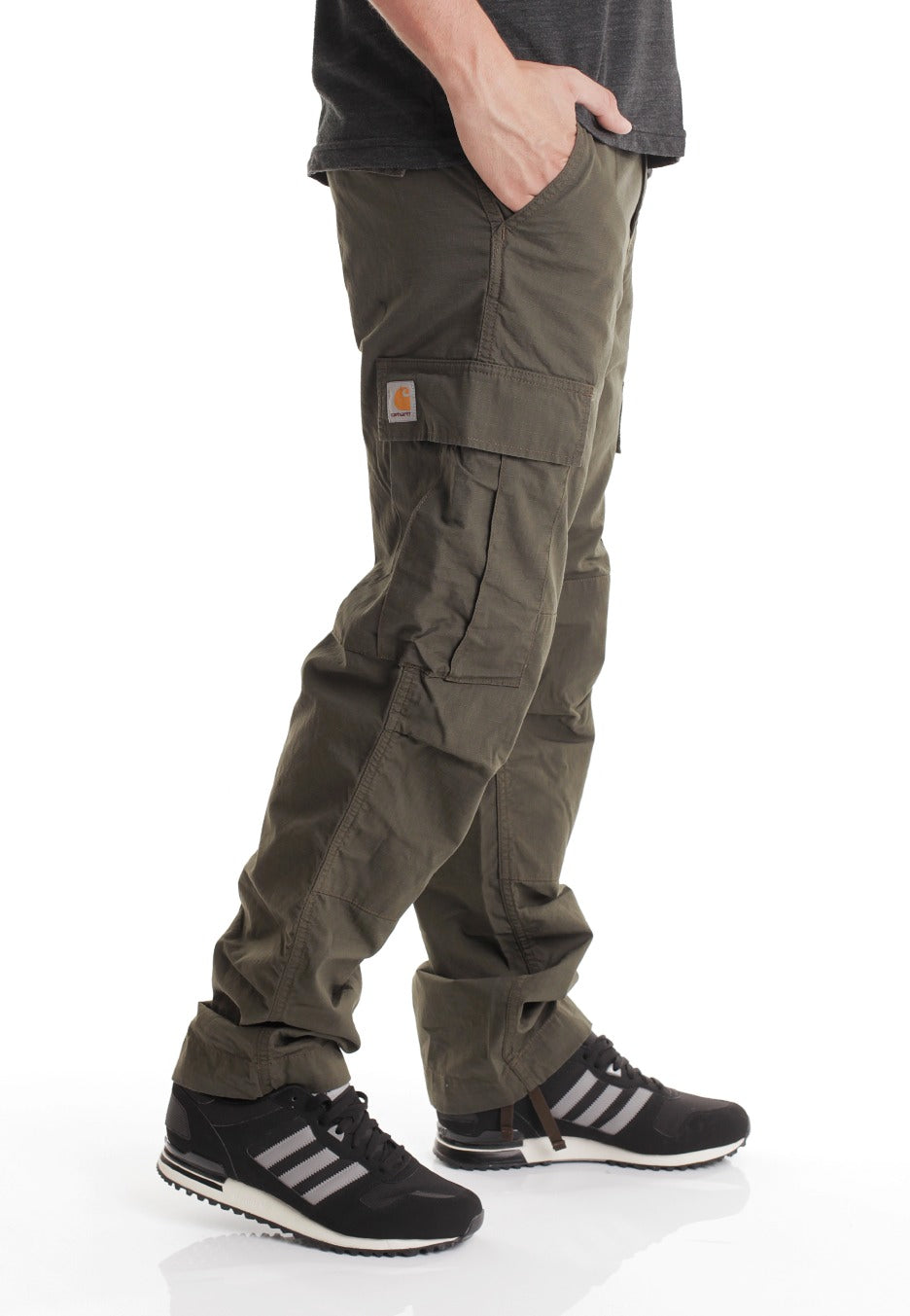 Carhartt WIP - Regular Cargo Columbia Ripstop Cypress Rinsed - Pants | Men-Image