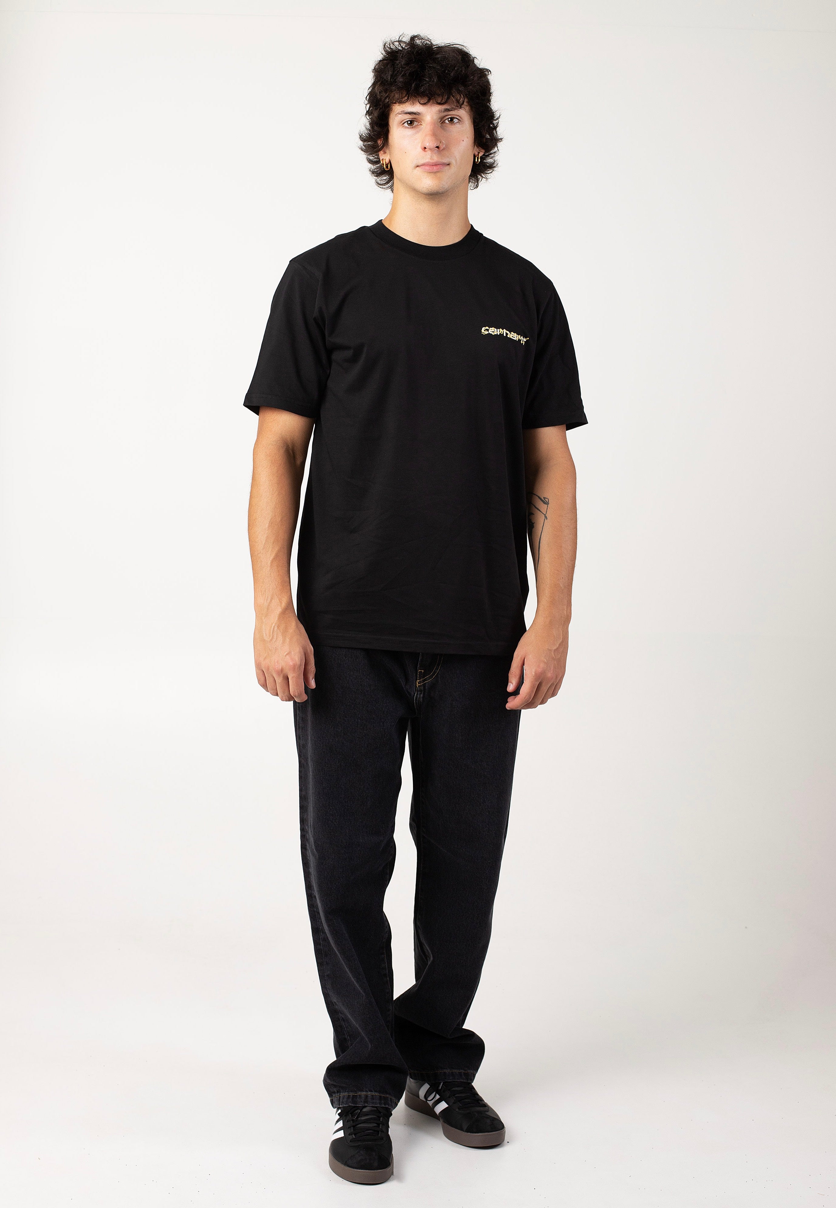 Carhartt WIP - Aaron Stone Washed Black - Jeans | Men-Image