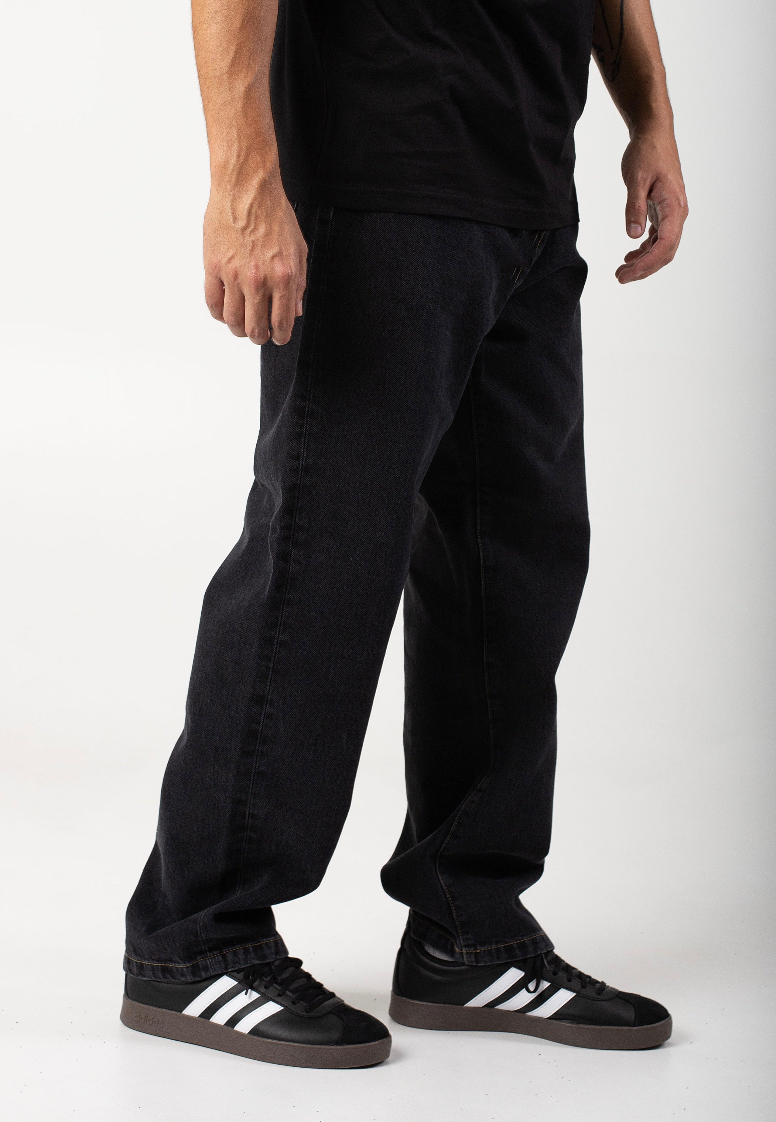 Carhartt WIP - Aaron Stone Washed Black - Jeans | Men-Image