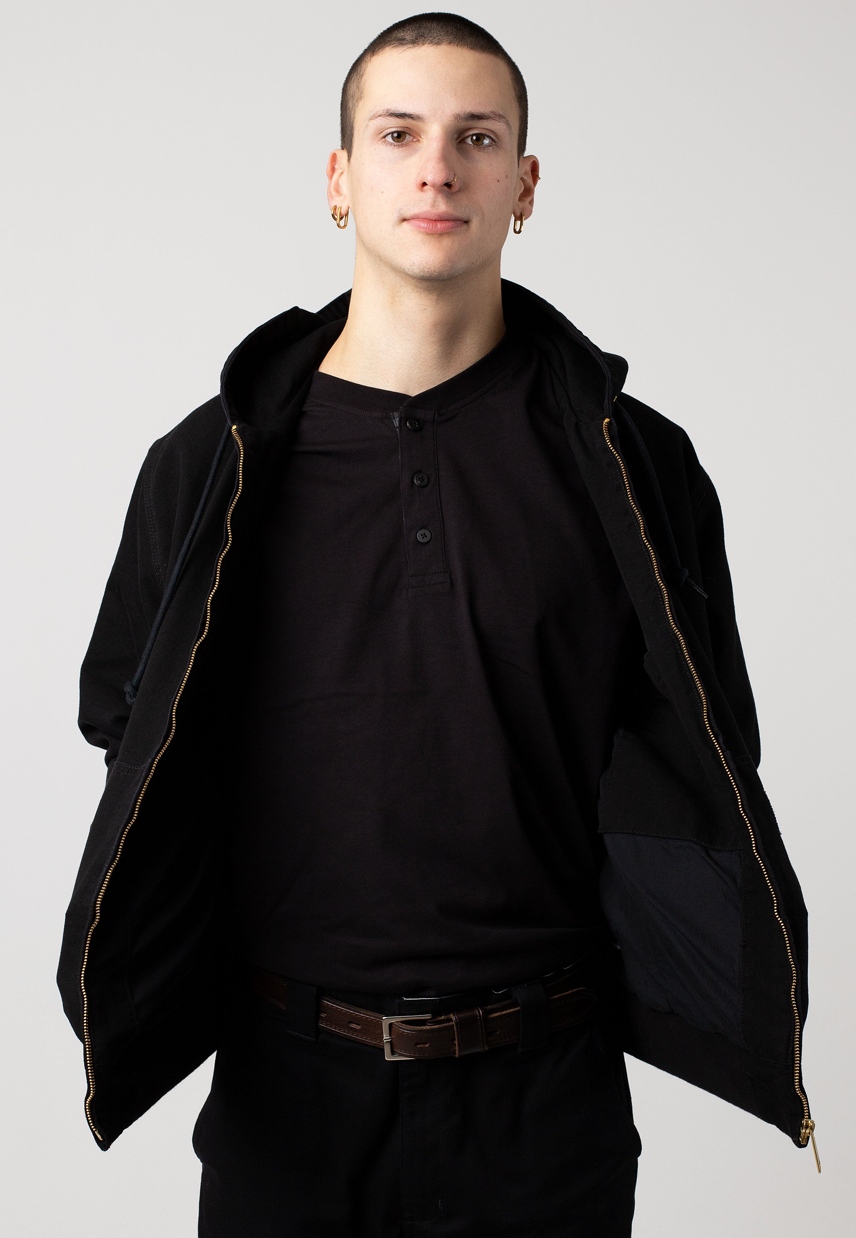 Carhartt WIP - Active Aged Canvas Black - Jacket | Men-Image