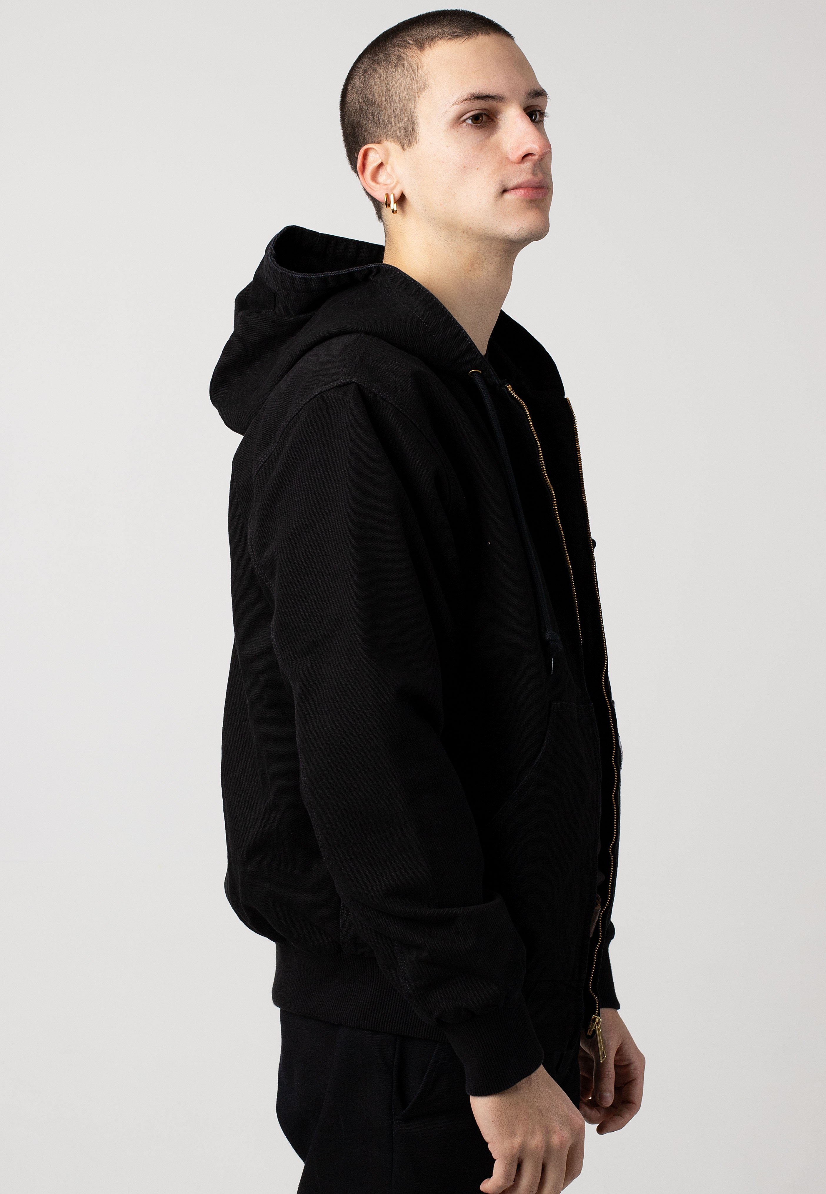 Carhartt WIP - Active Aged Canvas Black - Jacket | Men-Image