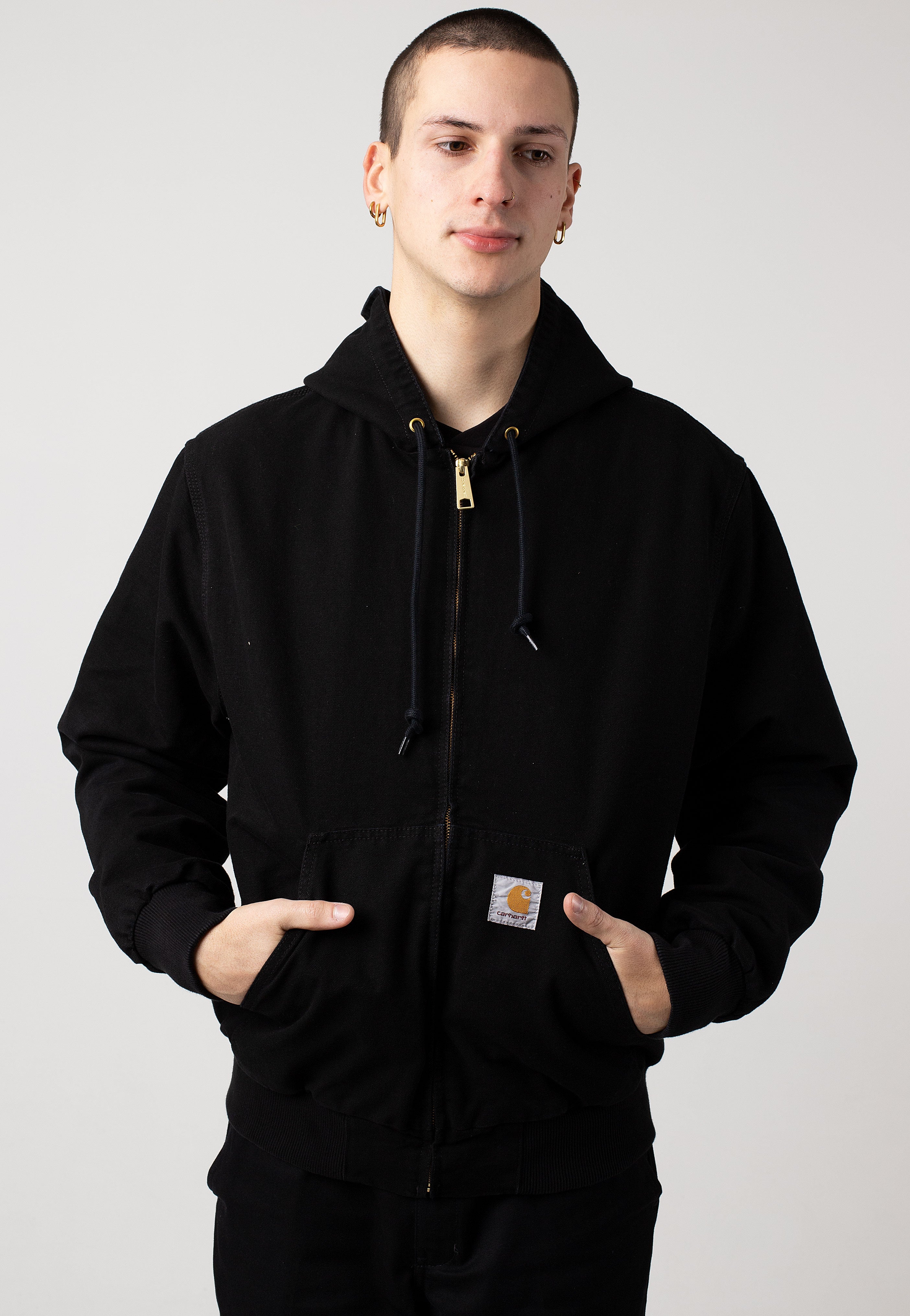 Carhartt WIP - Active Aged Canvas Black - Jacket | Men-Image