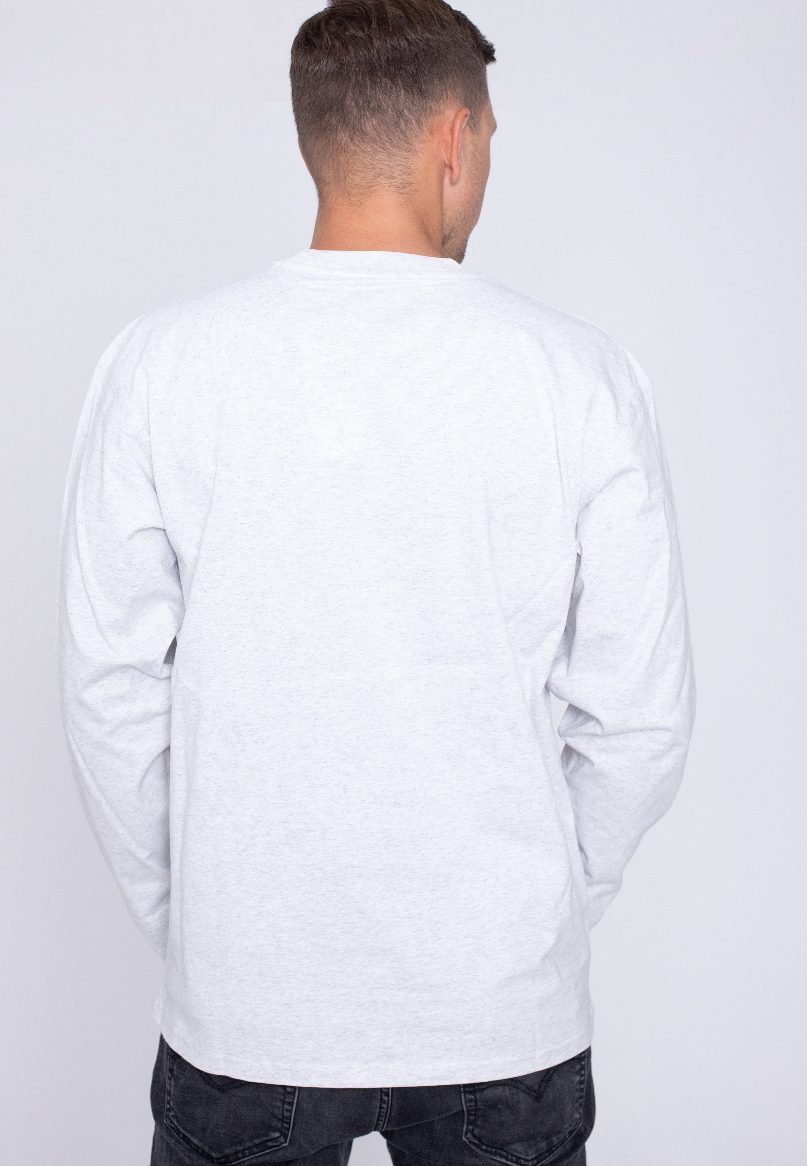 Carhartt WIP - American Script Ash Heather - Longsleeve | Men-Image