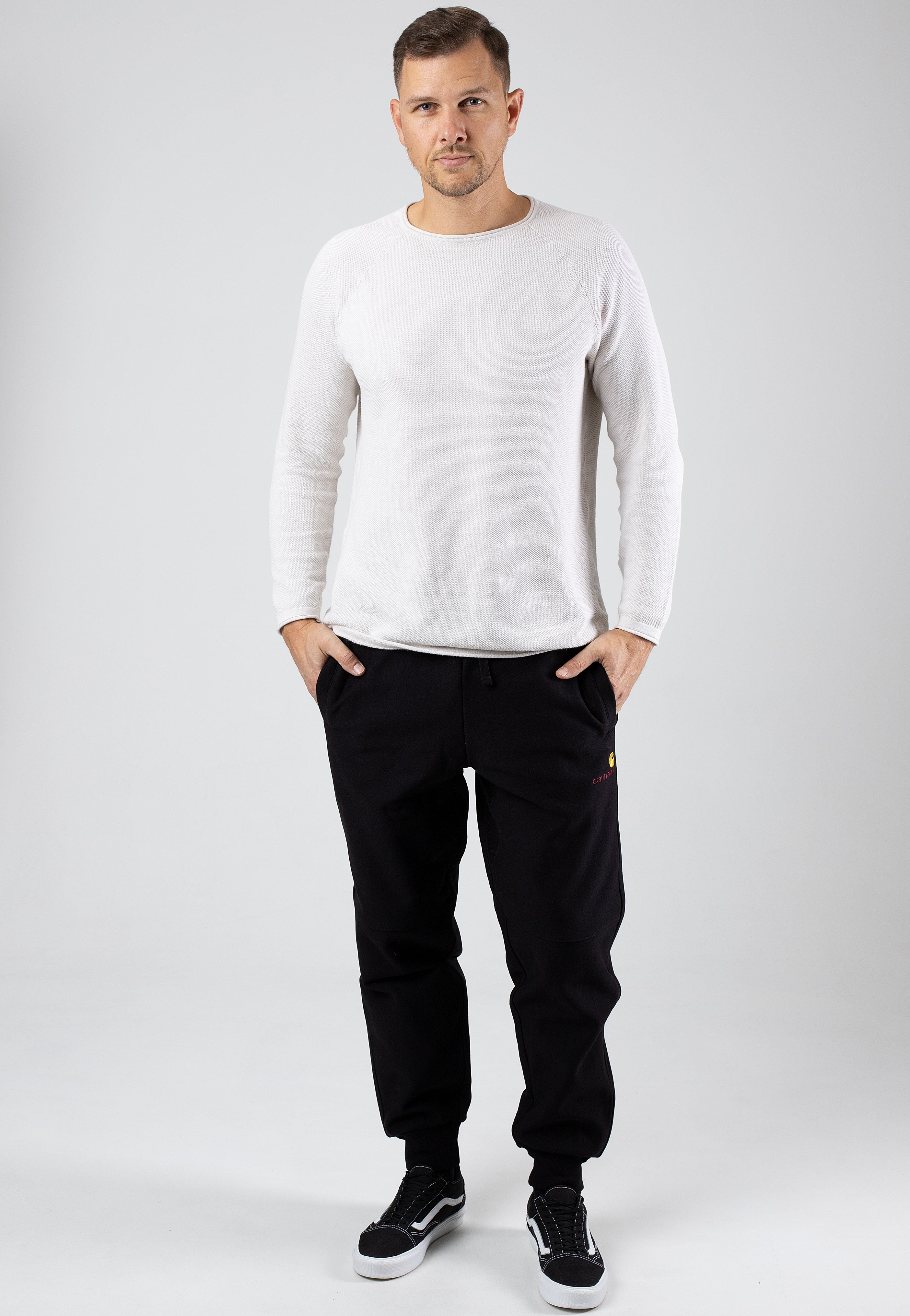 Carhartt WIP - American Script Black - Sweat Pants | Men-Image