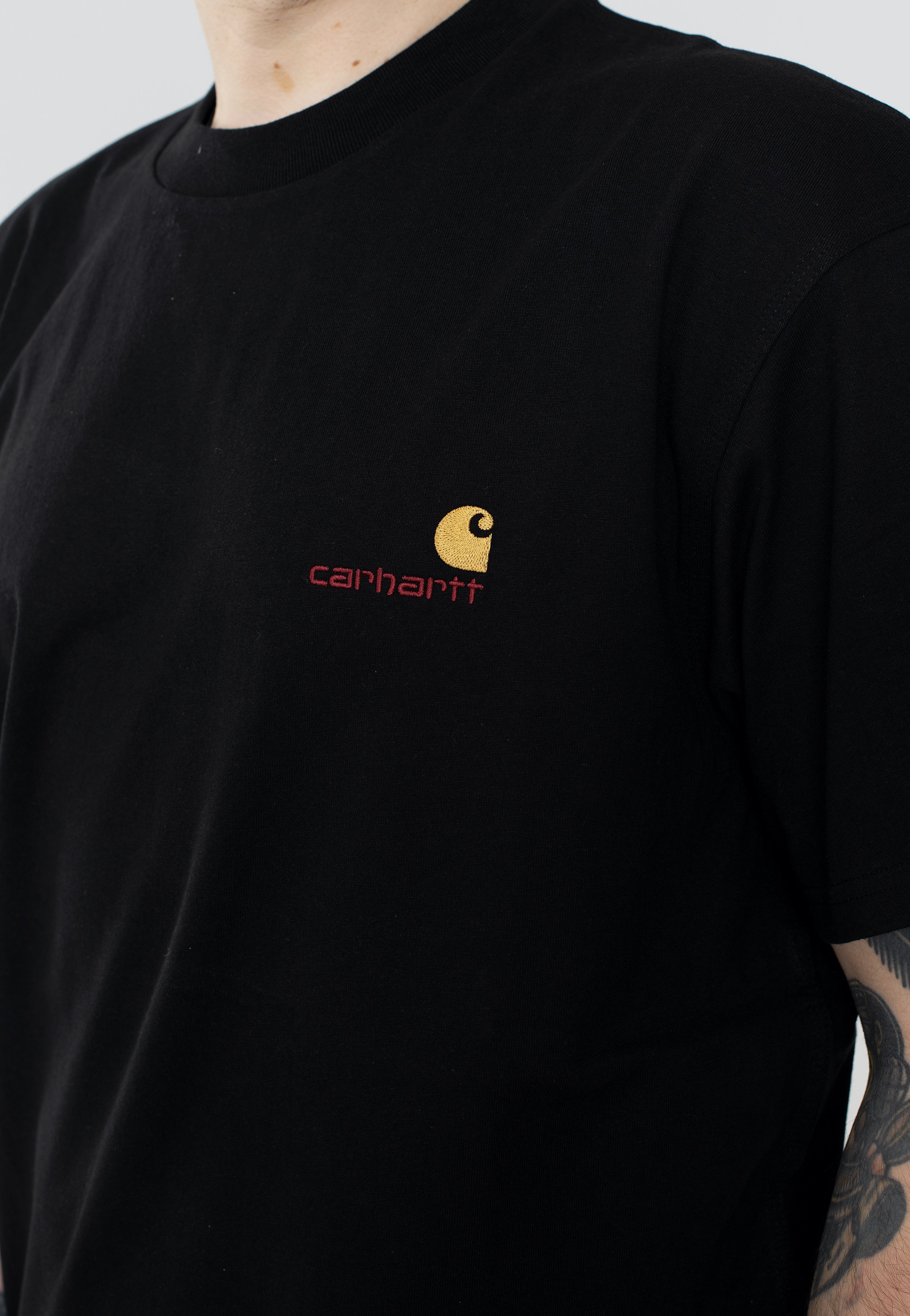 Carhartt WIP - American Script Black - T-Shirt | Men-Image