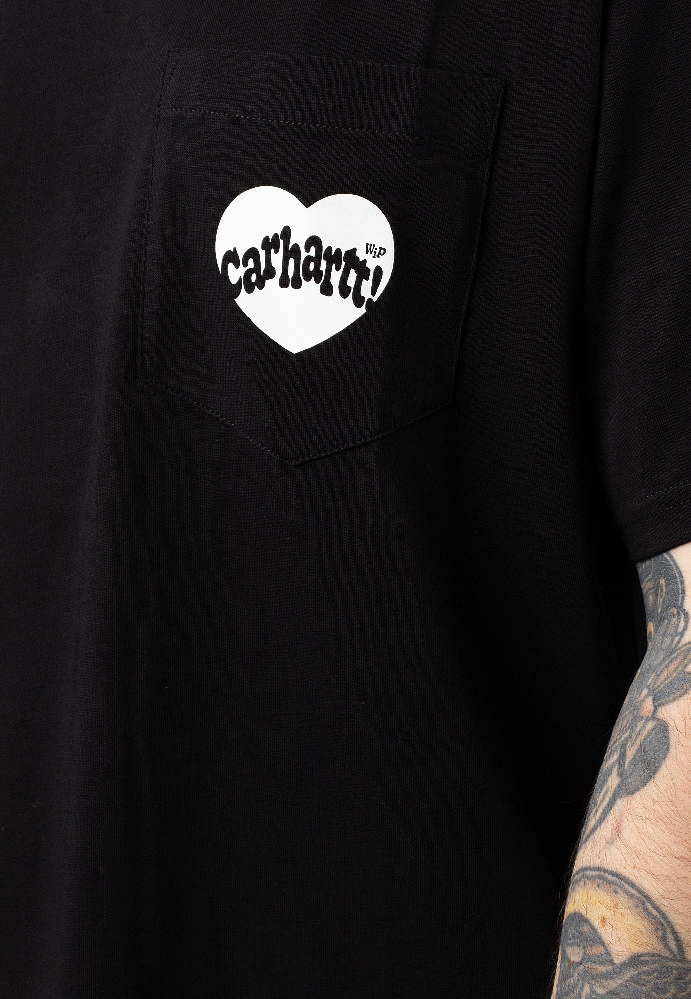 Carhartt WIP - Amour Pocket Black/White - T-Shirt | Men-Image