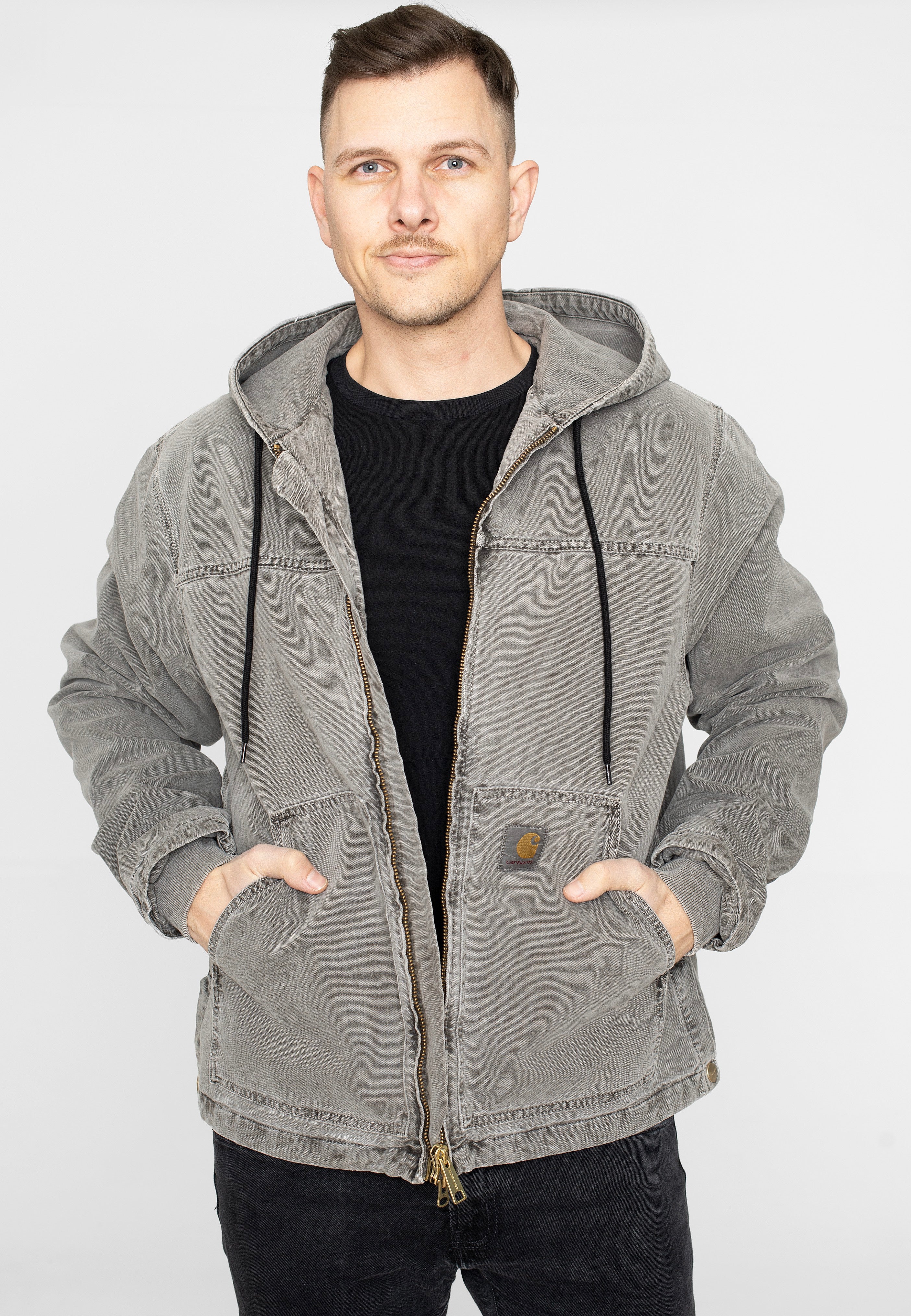 Carhartt WIP - Arling Faded Black - Jacket | Men-Image