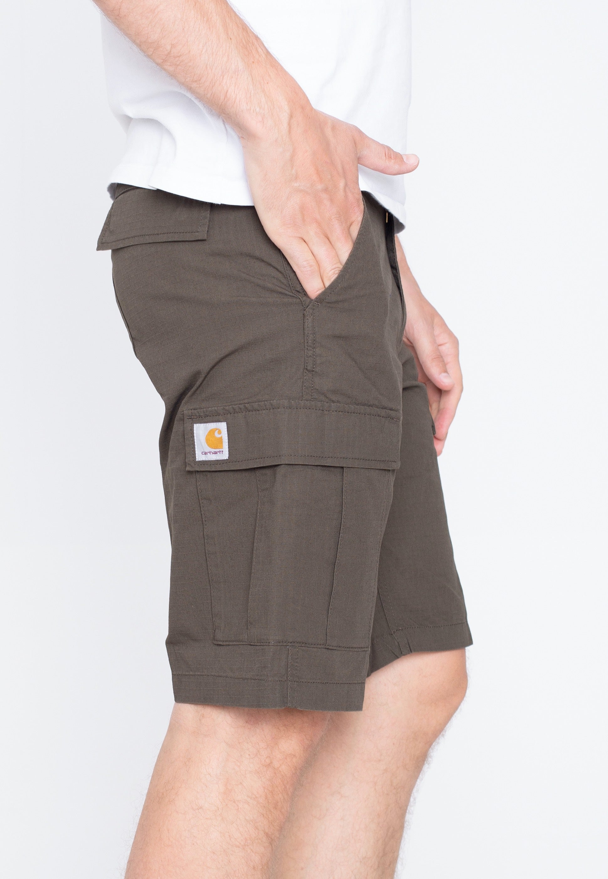 Carhartt WIP - Aviation Cypress Rinsed - Shorts | Men-Image