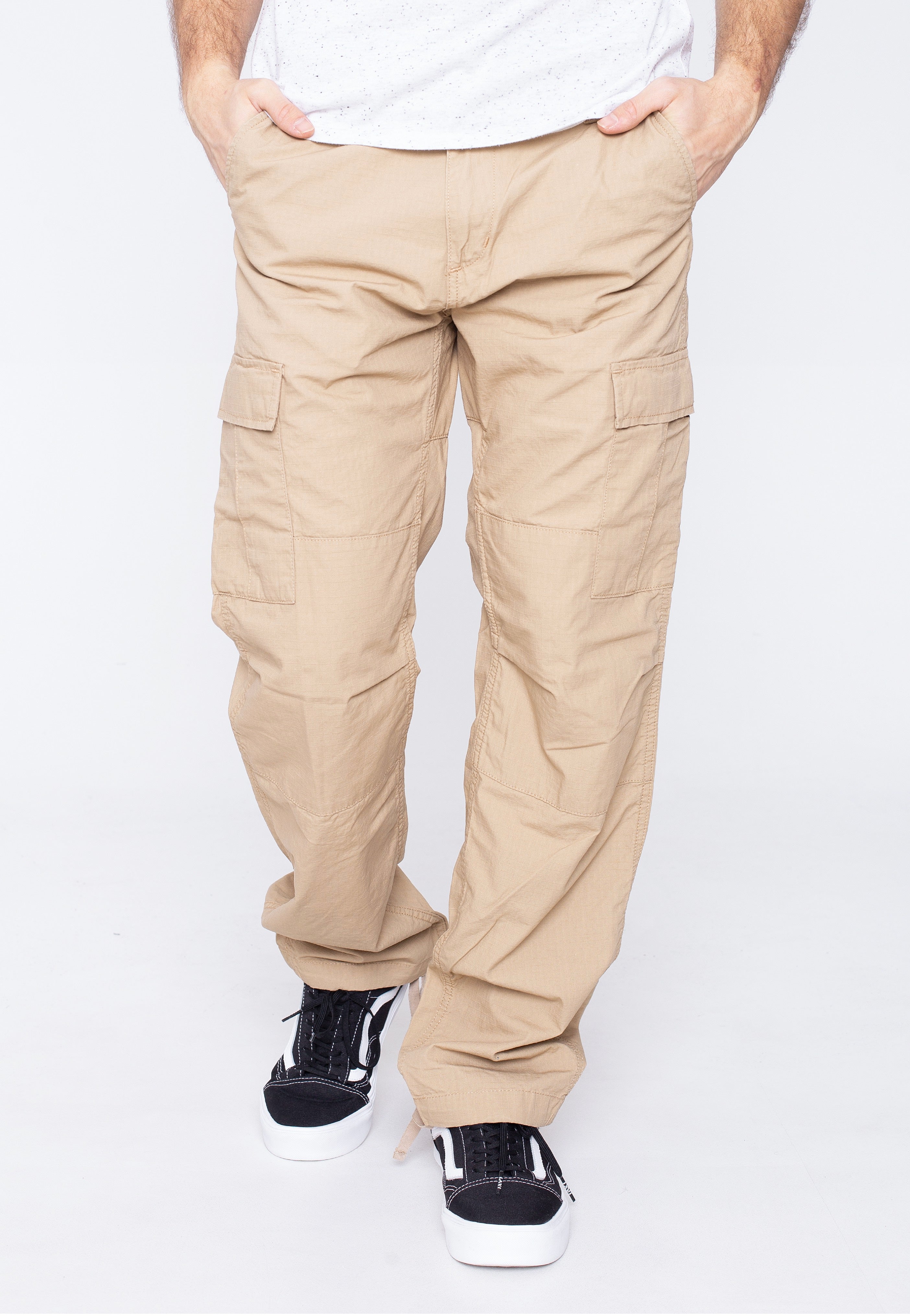 Carhartt WIP - Aviation Dusty H Brown Rinsed - Pants | Men-Image