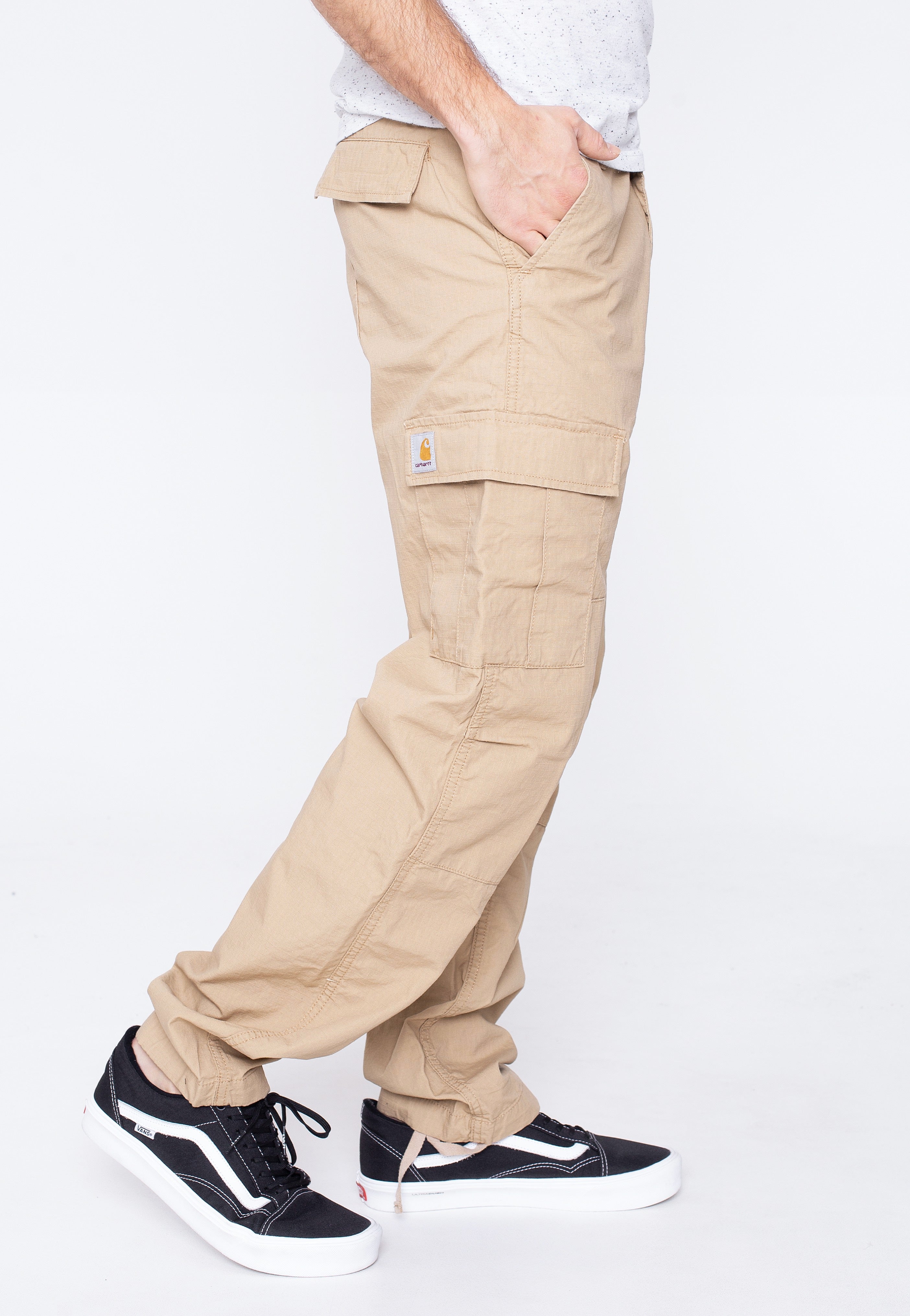 Carhartt WIP - Aviation Dusty H Brown Rinsed - Pants | Men-Image