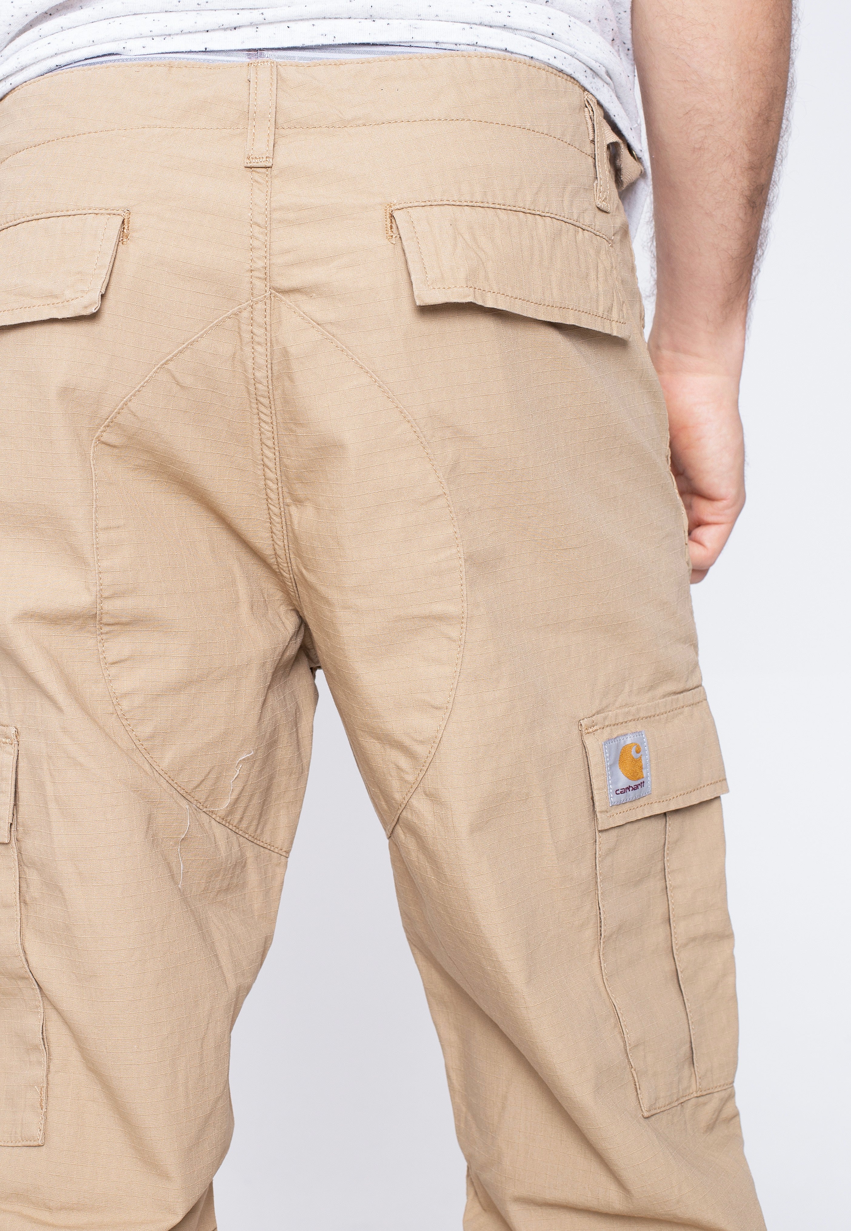 Carhartt WIP - Aviation Dusty H Brown Rinsed - Pants | Men-Image