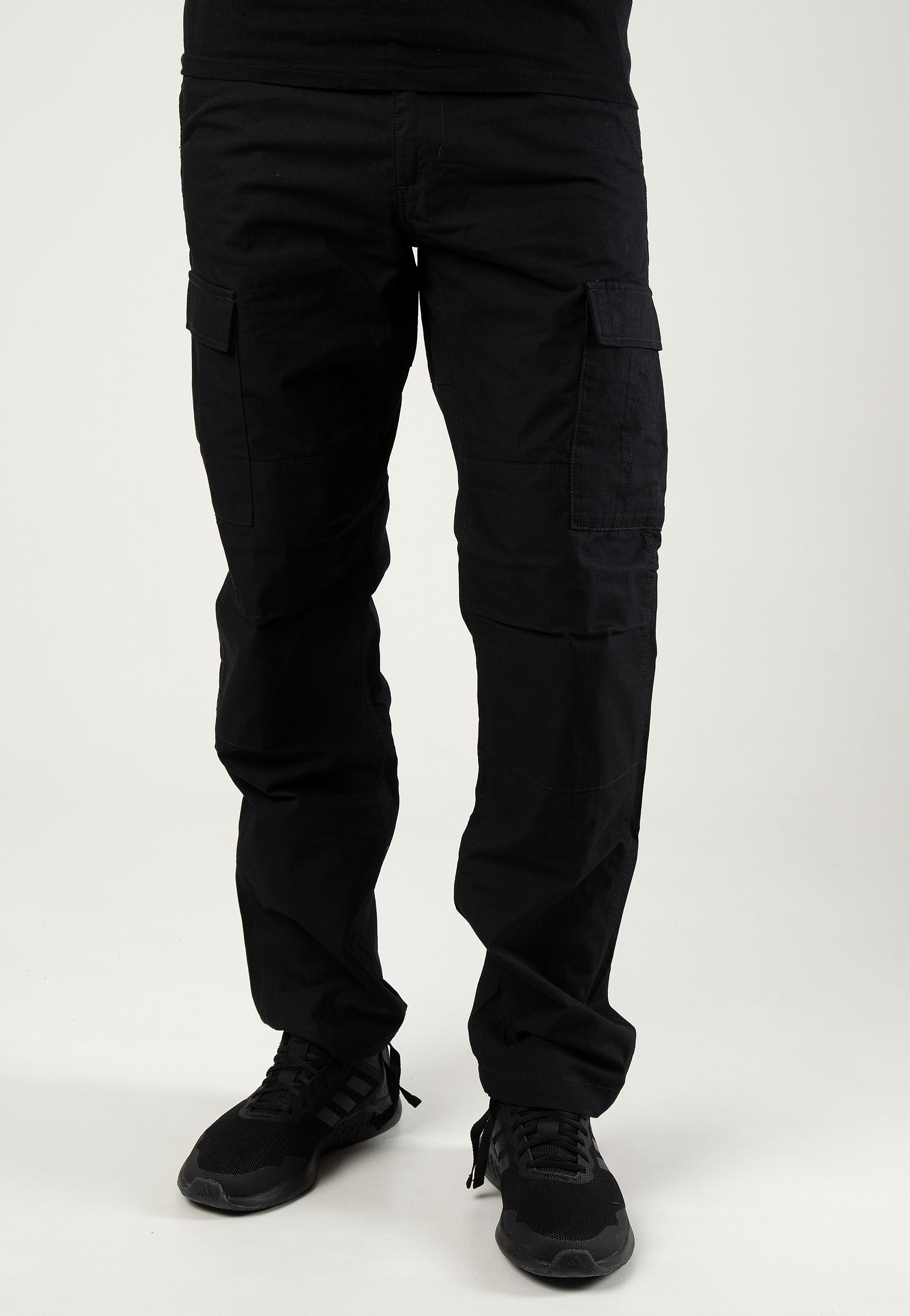 Carhartt WIP - Aviation Rinsed Black - Pants | Men-Image