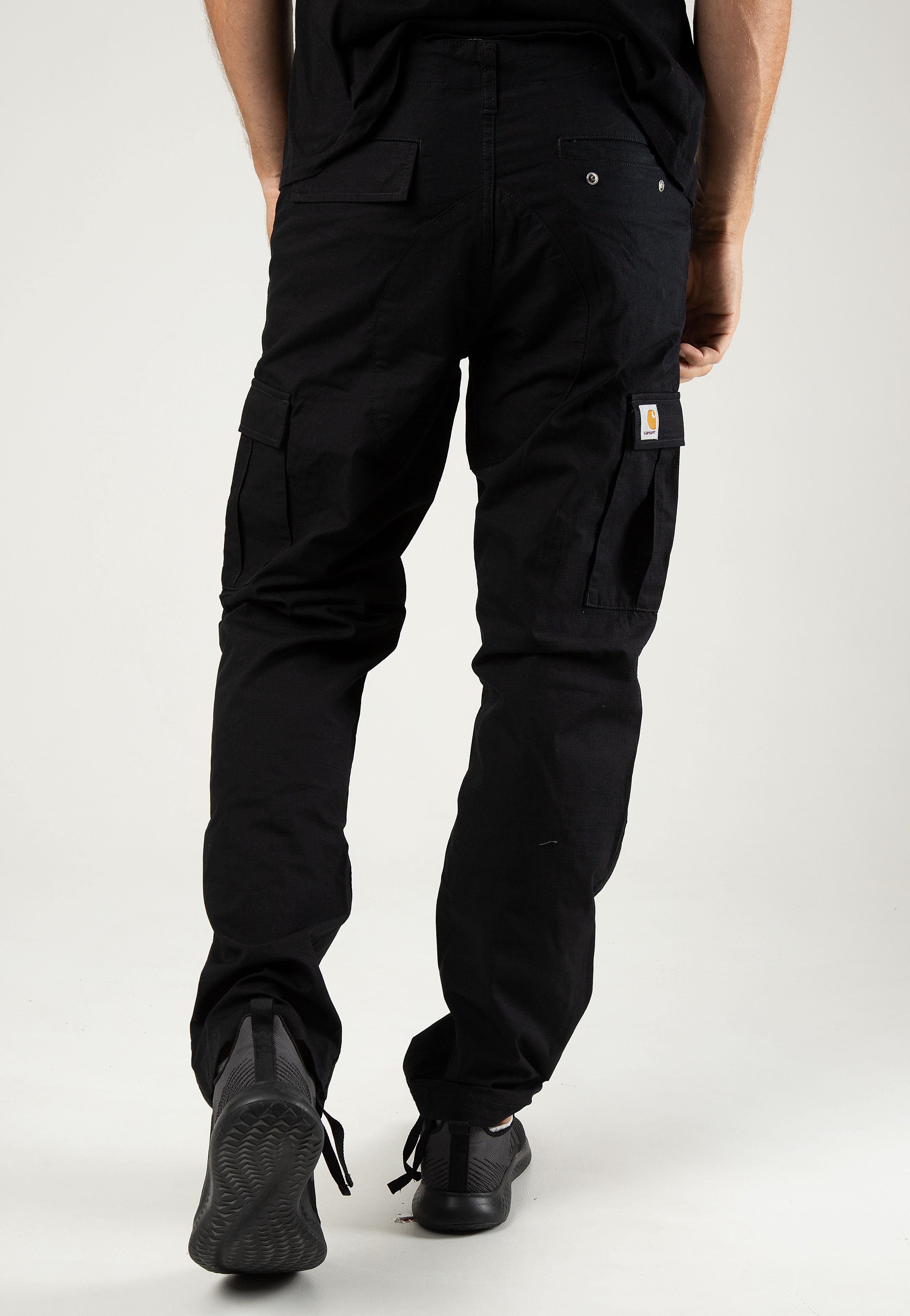 Carhartt WIP - Aviation Rinsed Black - Pants | Men-Image