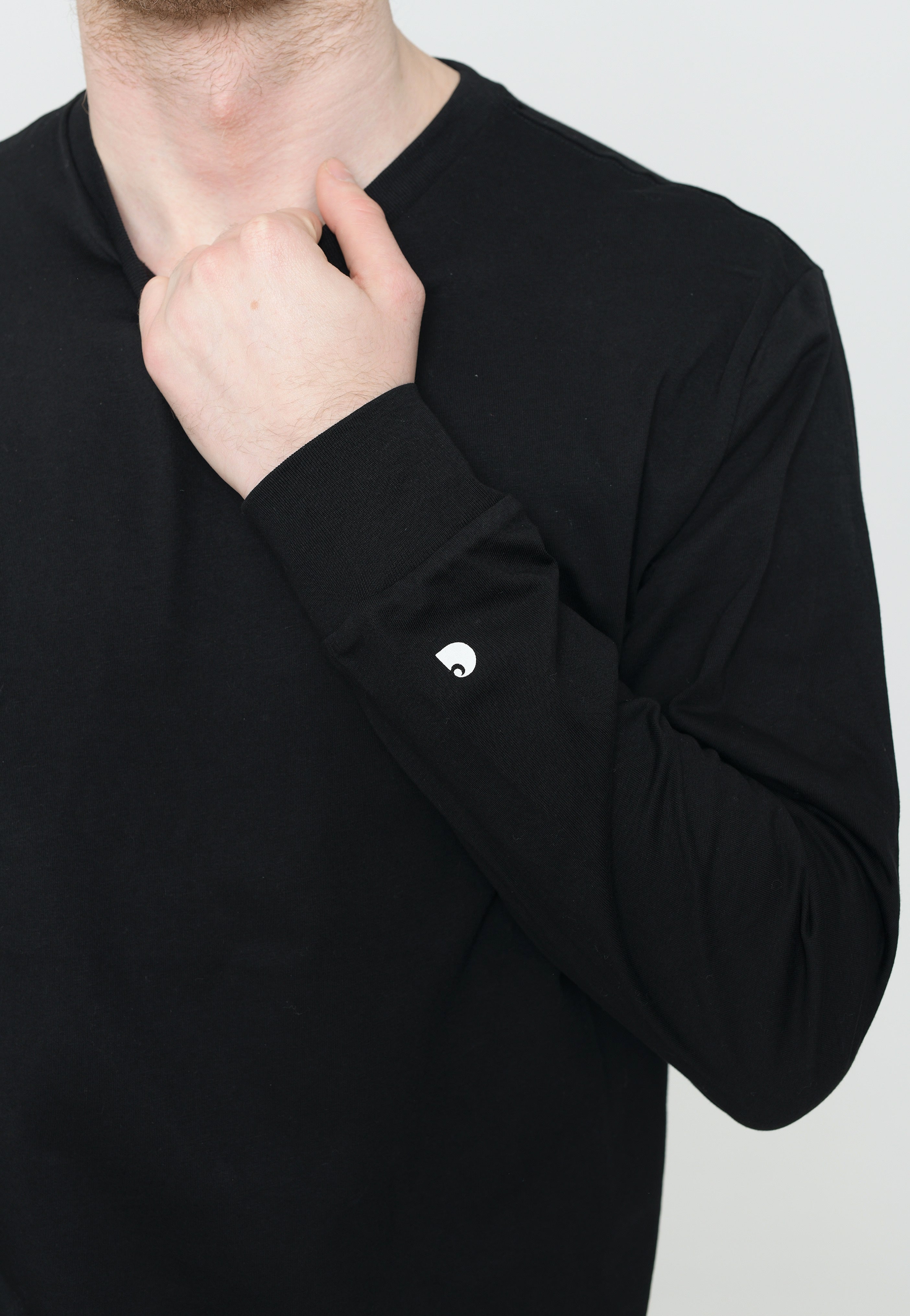 Carhartt WIP - Base Black/White - Longsleeve | Men-Image