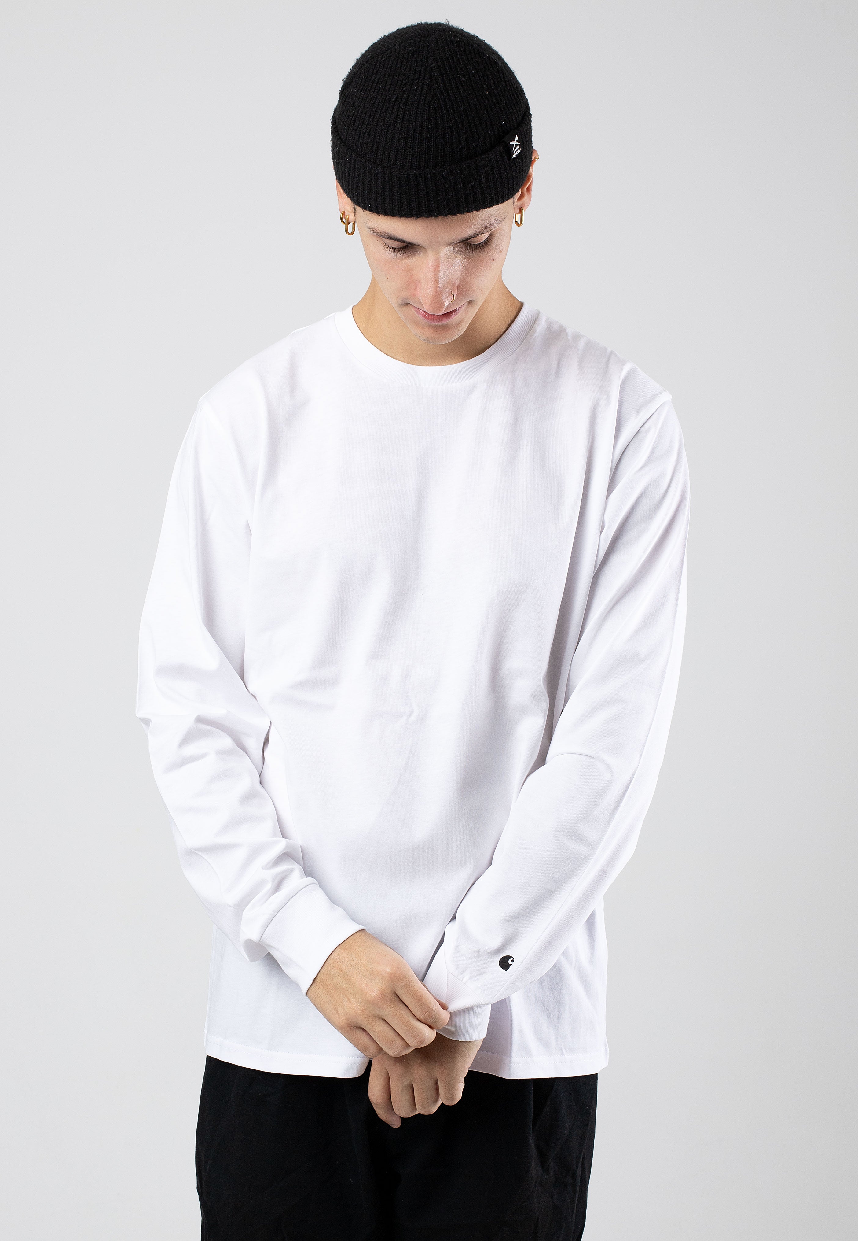 Carhartt WIP - Base White/Black - Longsleeve | Men-Image