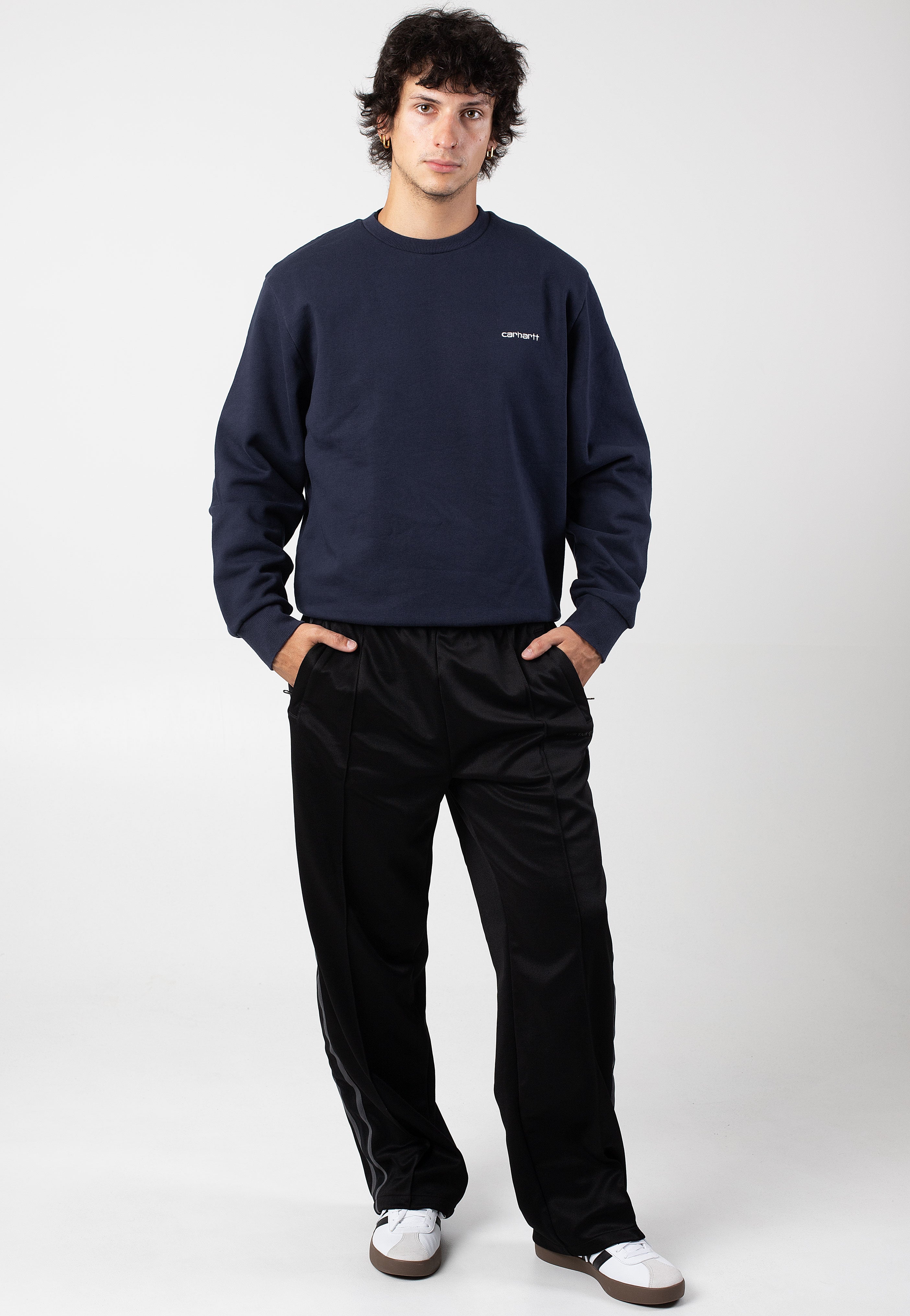 Carhartt WIP - Bolan Black/Graphite - Sweat Pants | Men-Image