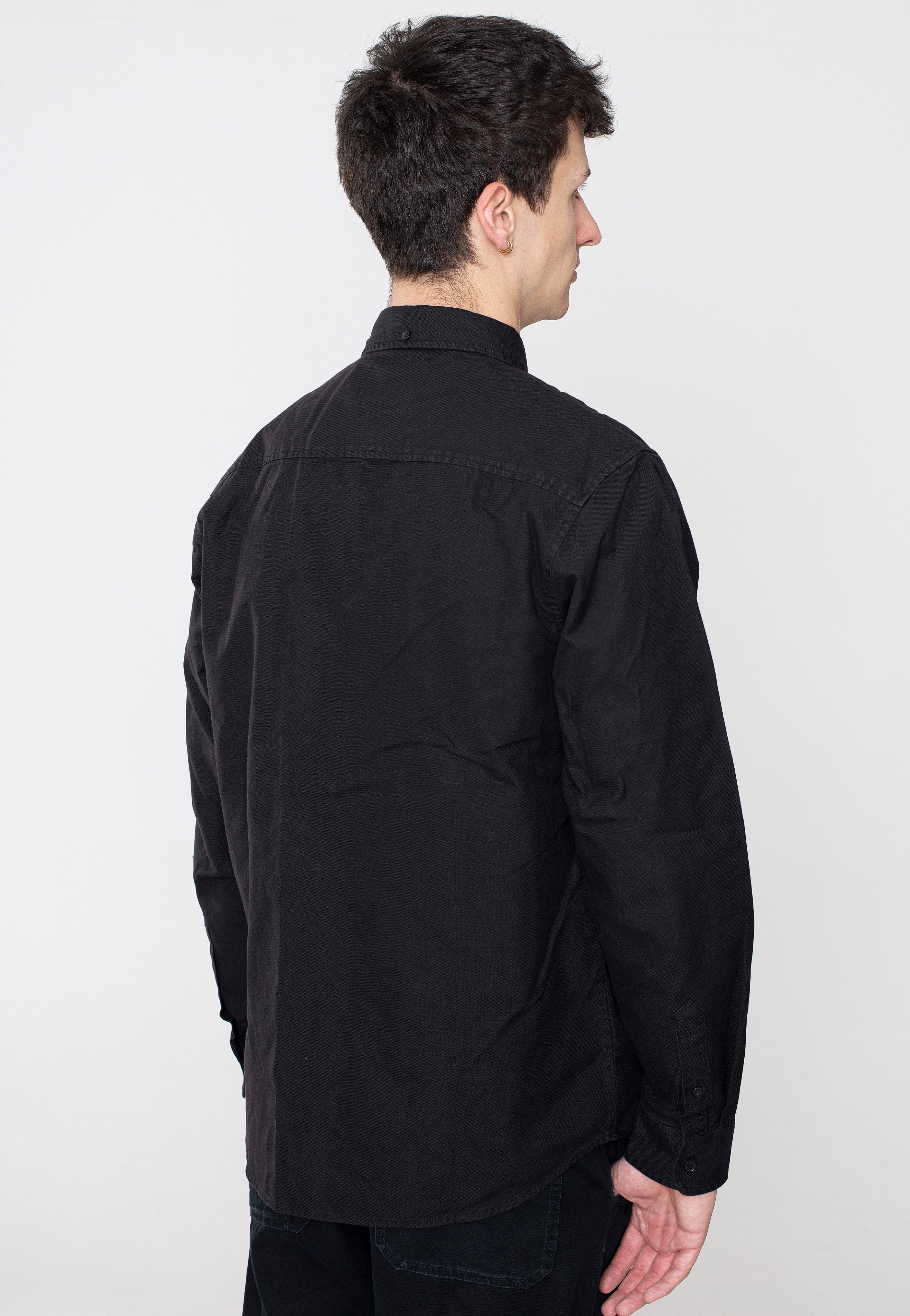 Carhartt WIP - Bolton Garment Dyed Black - Shirt | Men-Image