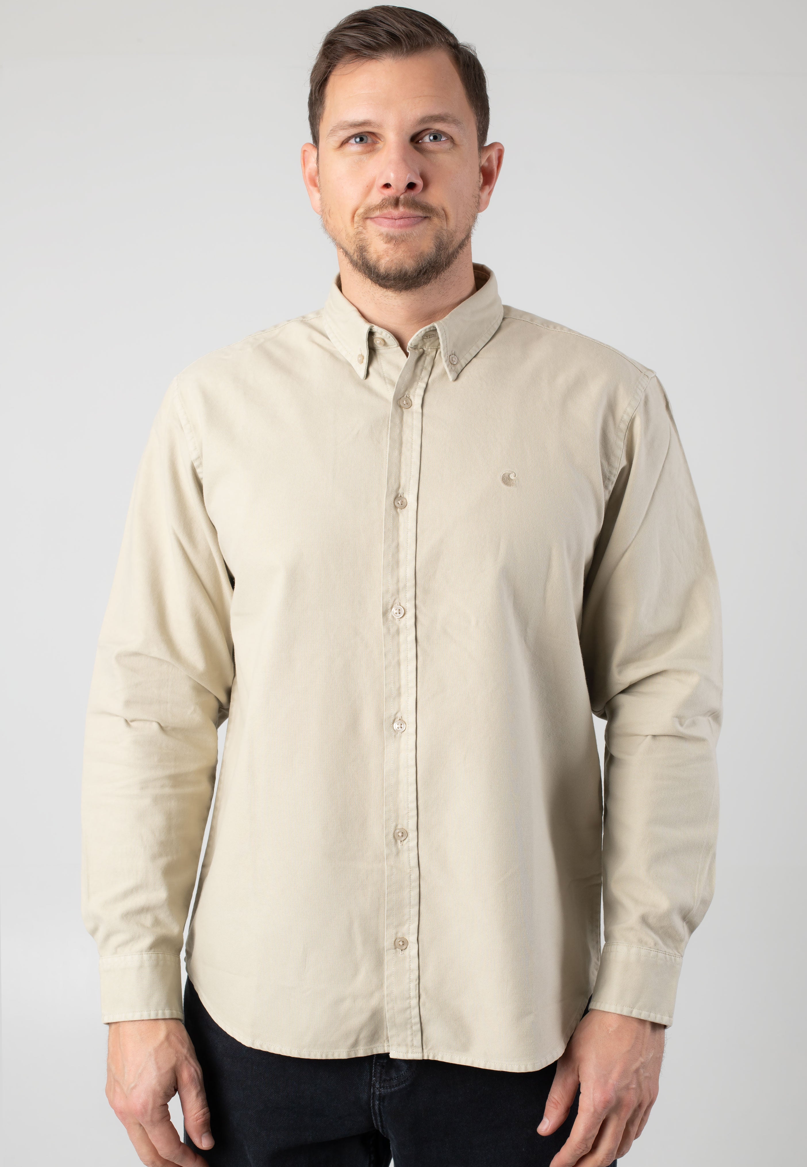 Carhartt WIP - Bolton Garment Dyed Fleur De Sel - Shirt | Men-Image