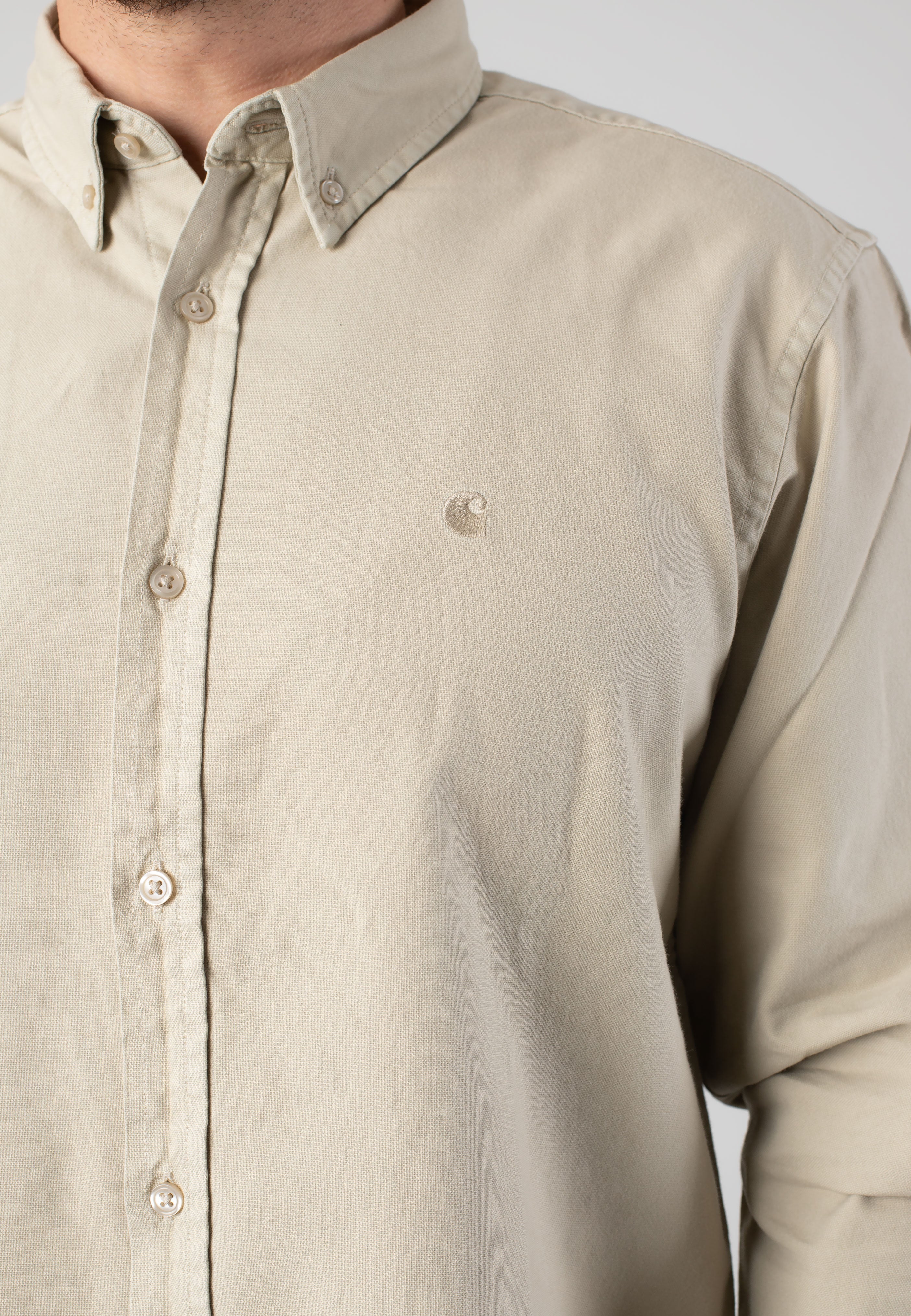 Carhartt WIP - Bolton Garment Dyed Fleur De Sel - Shirt | Men-Image