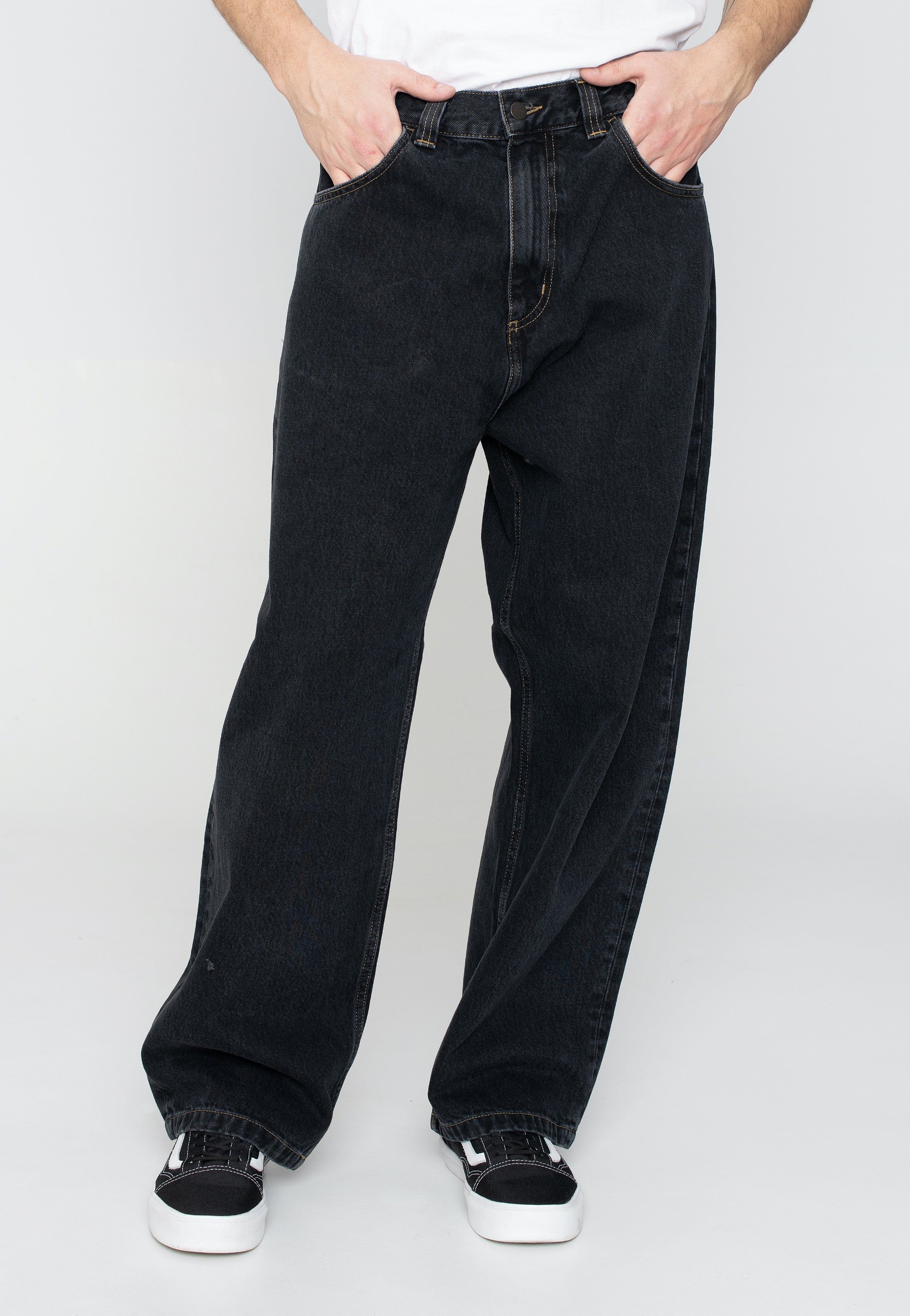 Carhartt WIP - Brandon Stone Washed Black - Jeans | Men-Image