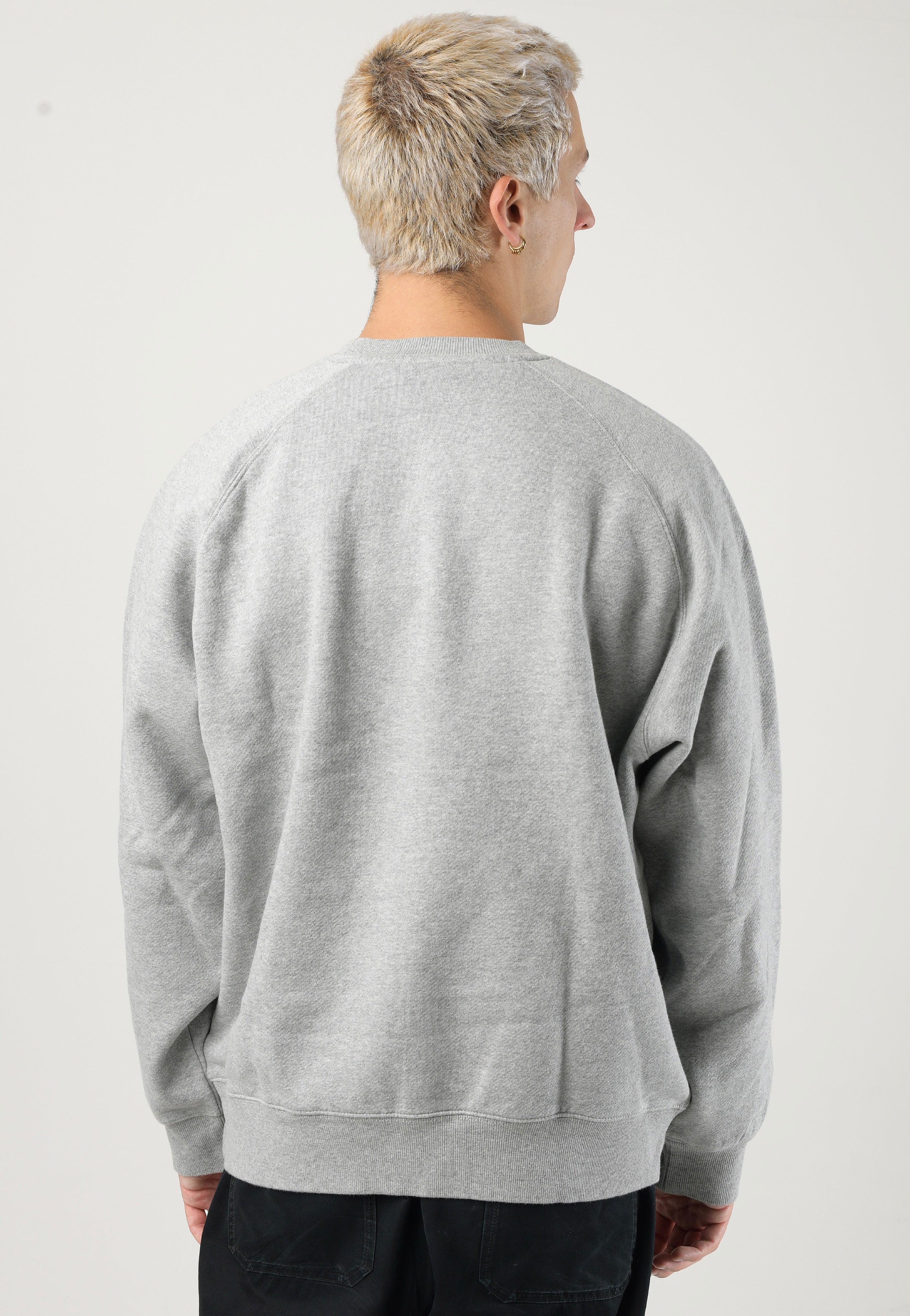 Carhartt WIP - Bubbles Grey Heather/Cherry - Sweater | Men-Image