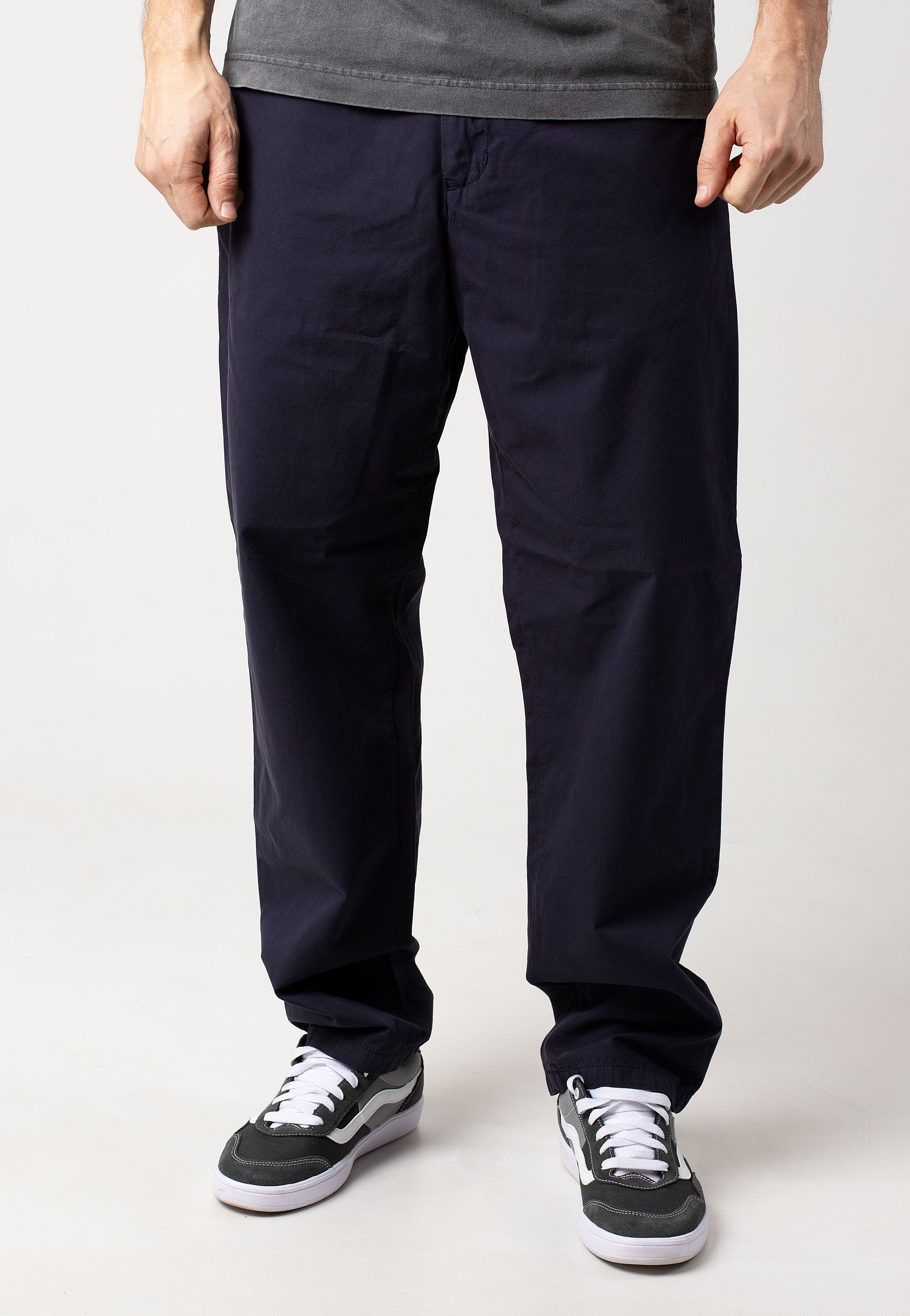 Carhartt WIP - Calder Garment Dyed Dark Navy - Pants | Men-Image