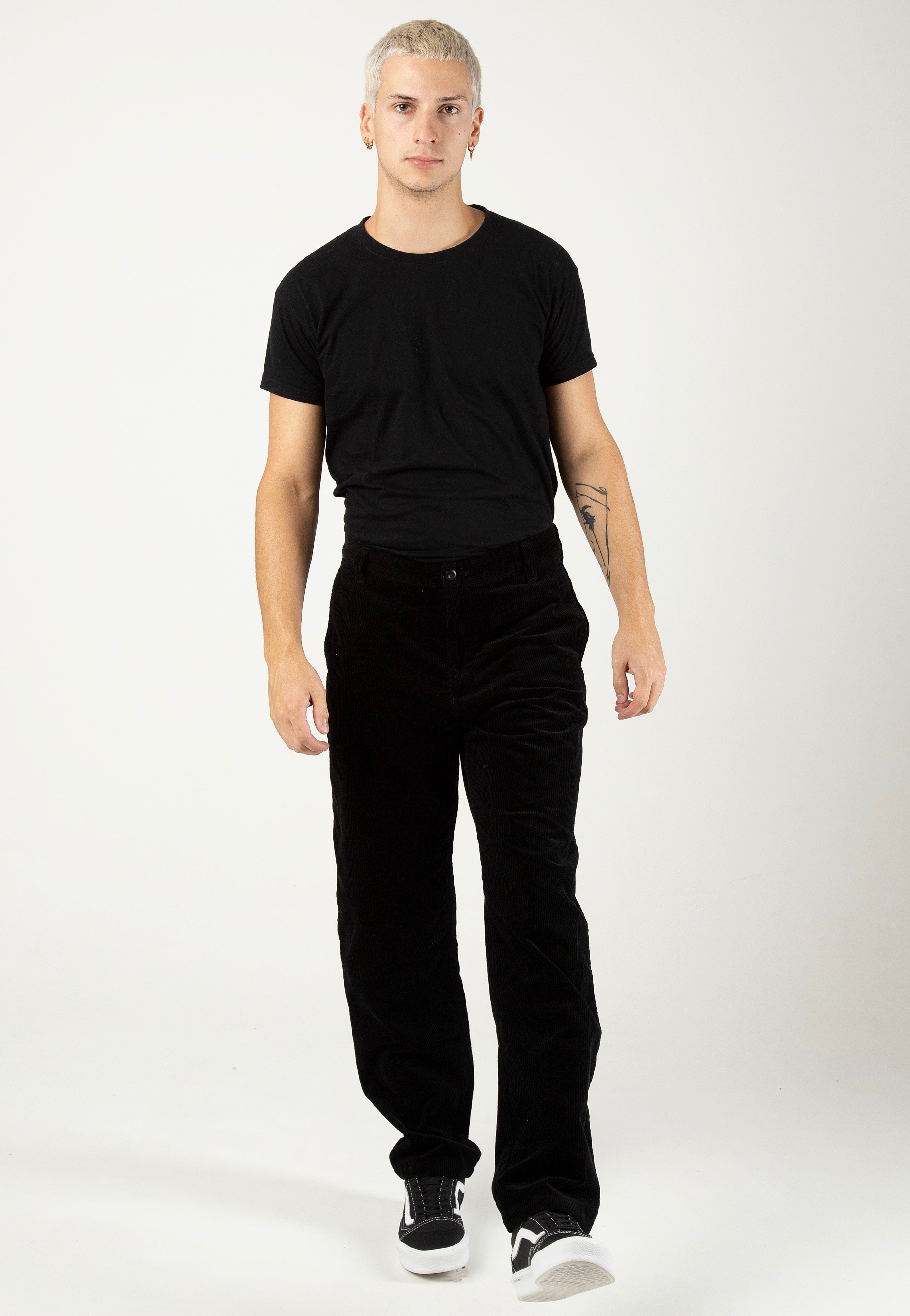 Carhartt WIP - Calder Rinsed Black - Pants | Men-Image