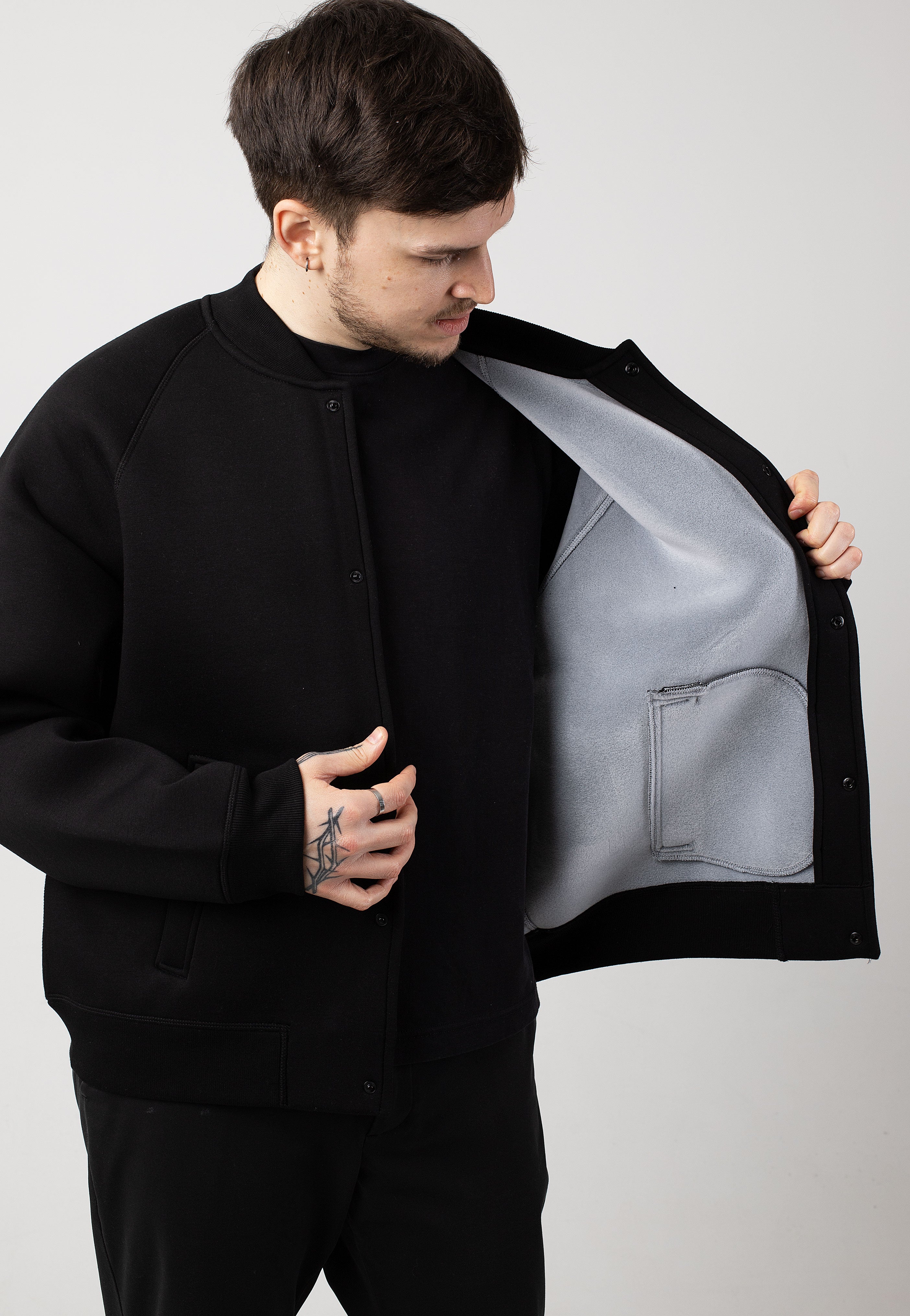 Carhartt WIP - Car Lux Bomber Black/Grey - Jacket | Men-Image