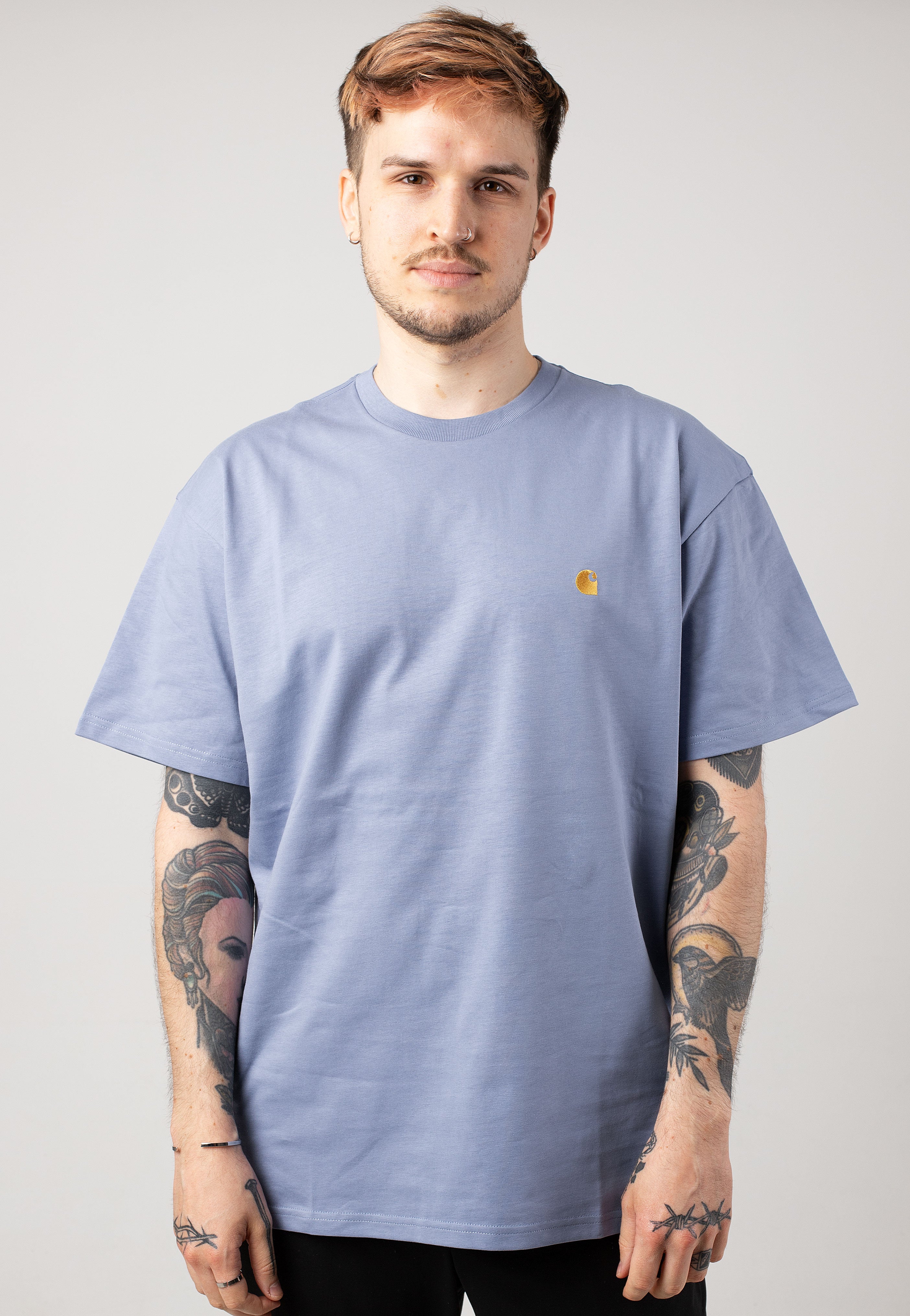 Carhartt WIP - Chase Charm Blue/Gold - T-Shirt | Men-Image