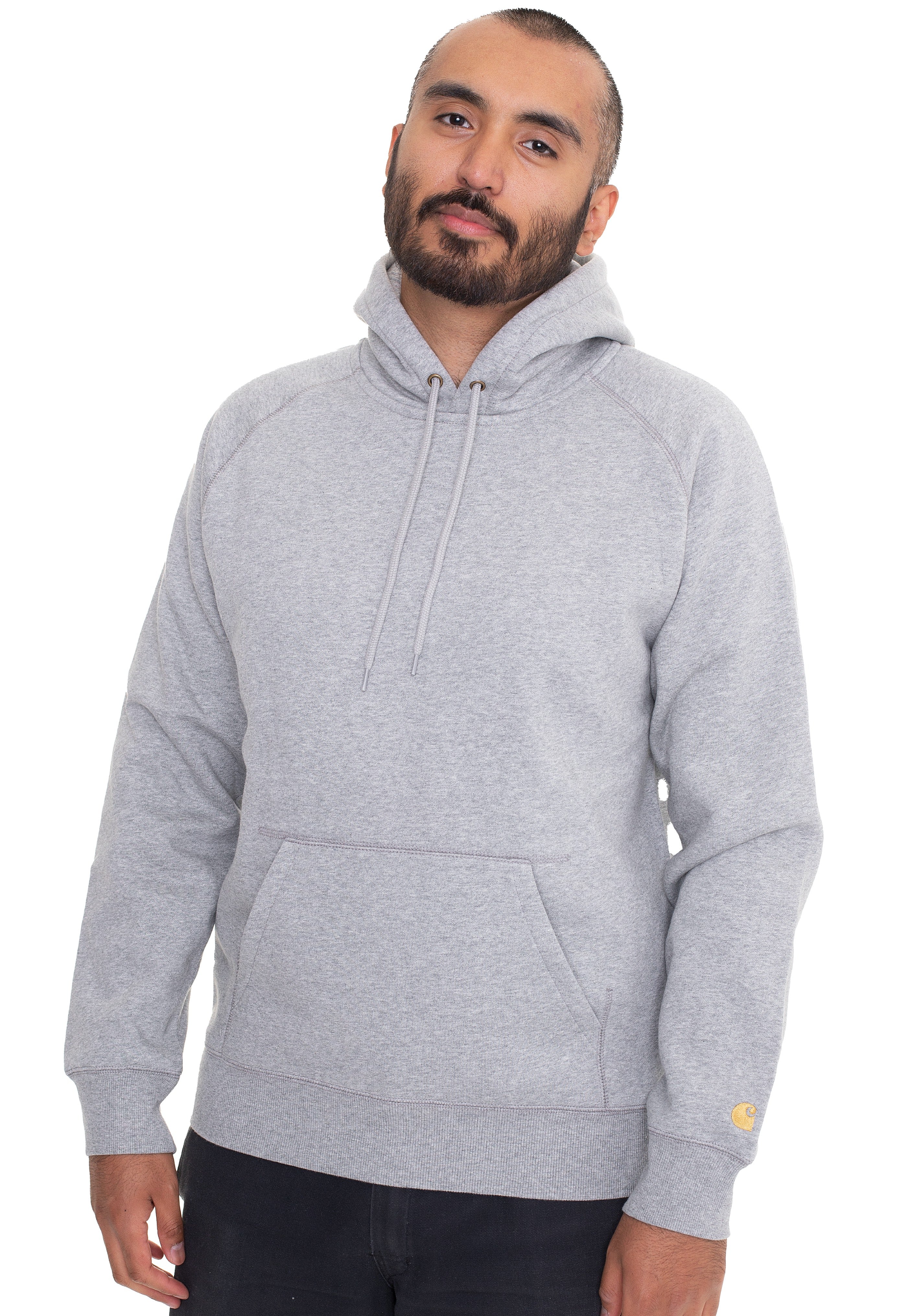 Carhartt WIP - Chase Grey Heather/Gold - Hoodie | Men-Image