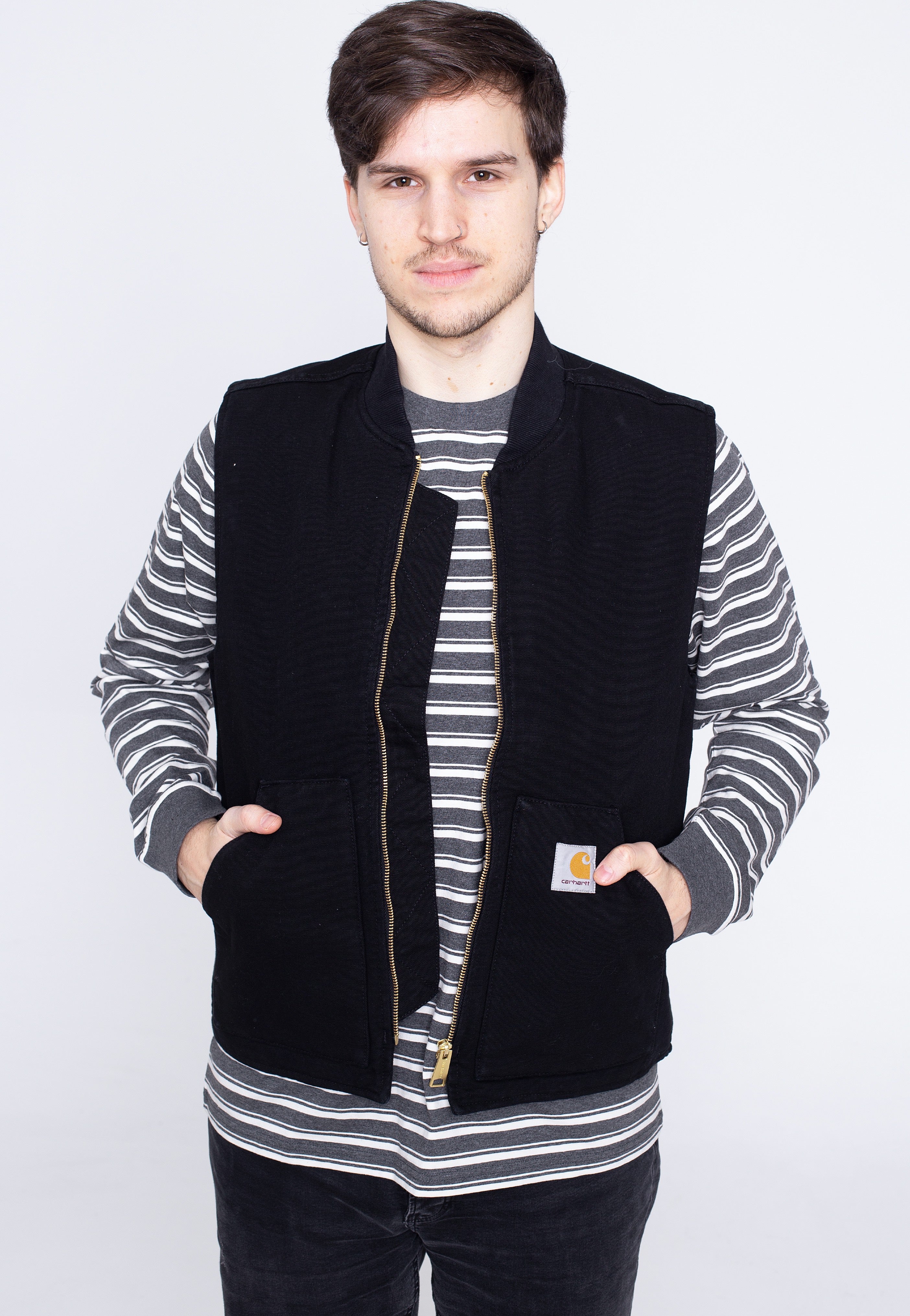 Carhartt WIP - Classic Black Rinsed - Vest | Men-Image