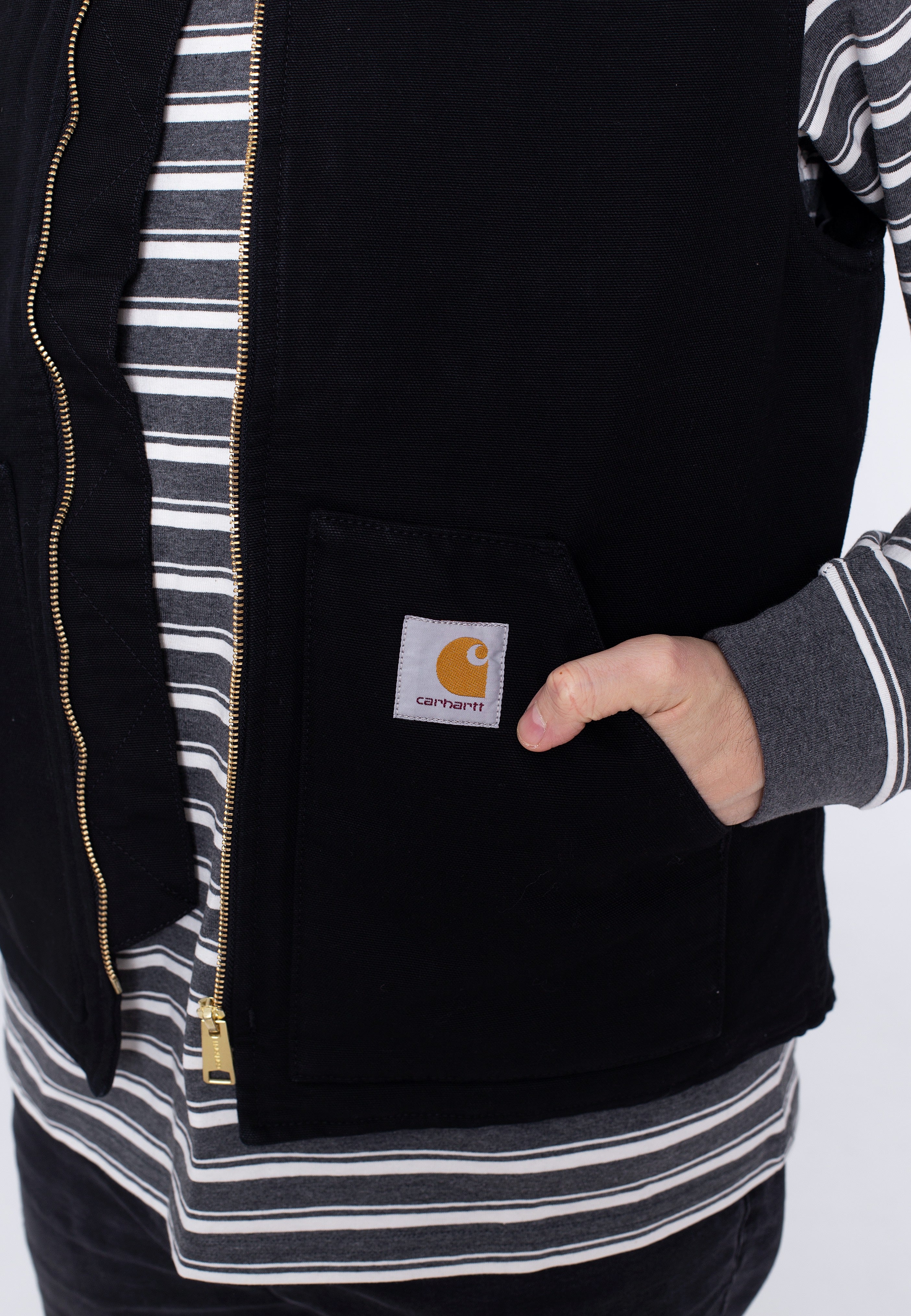 Carhartt WIP - Classic Black Rinsed - Vest | Men-Image