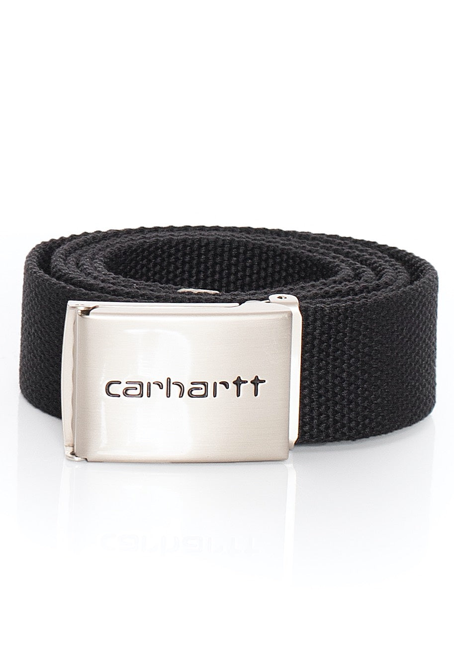 Carhartt WIP - Clip Chrome Black - Belt | Neutral-Image