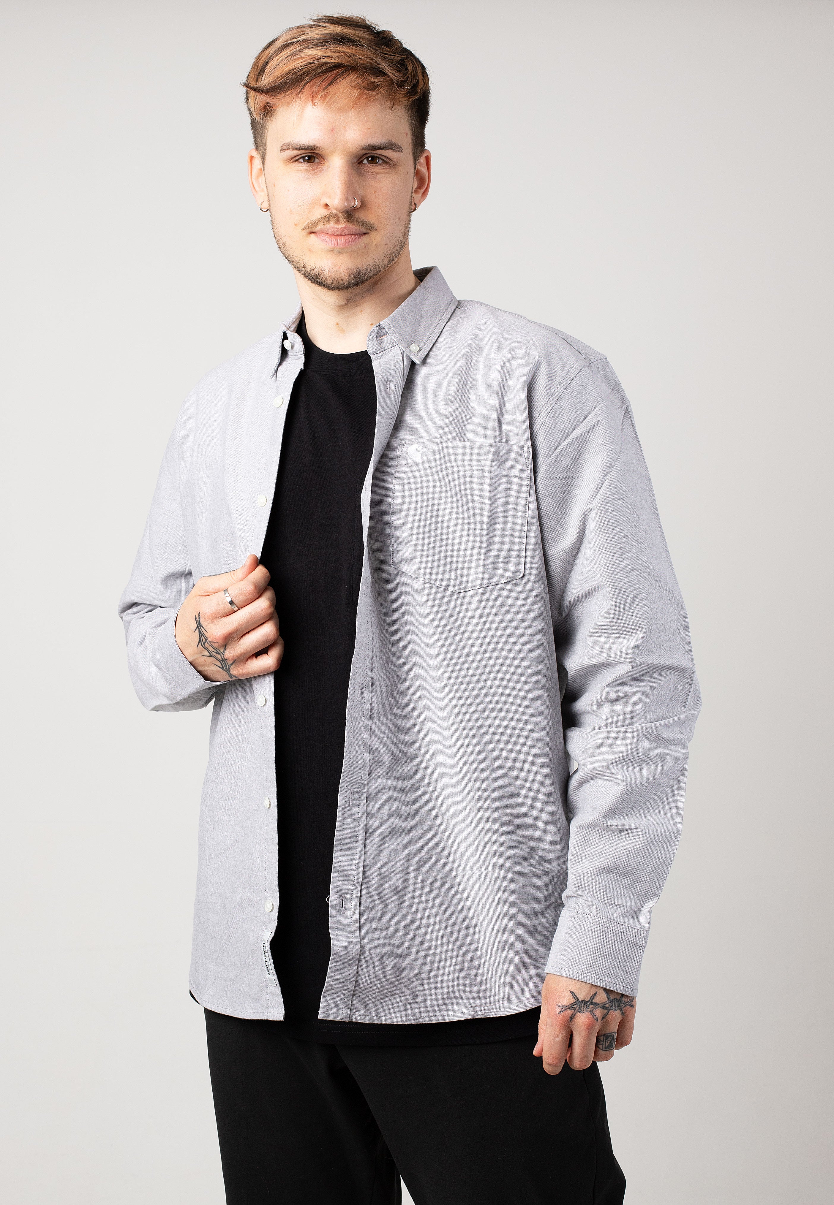 Carhartt WIP - C Logo Black/White - Shirt | Men-Image