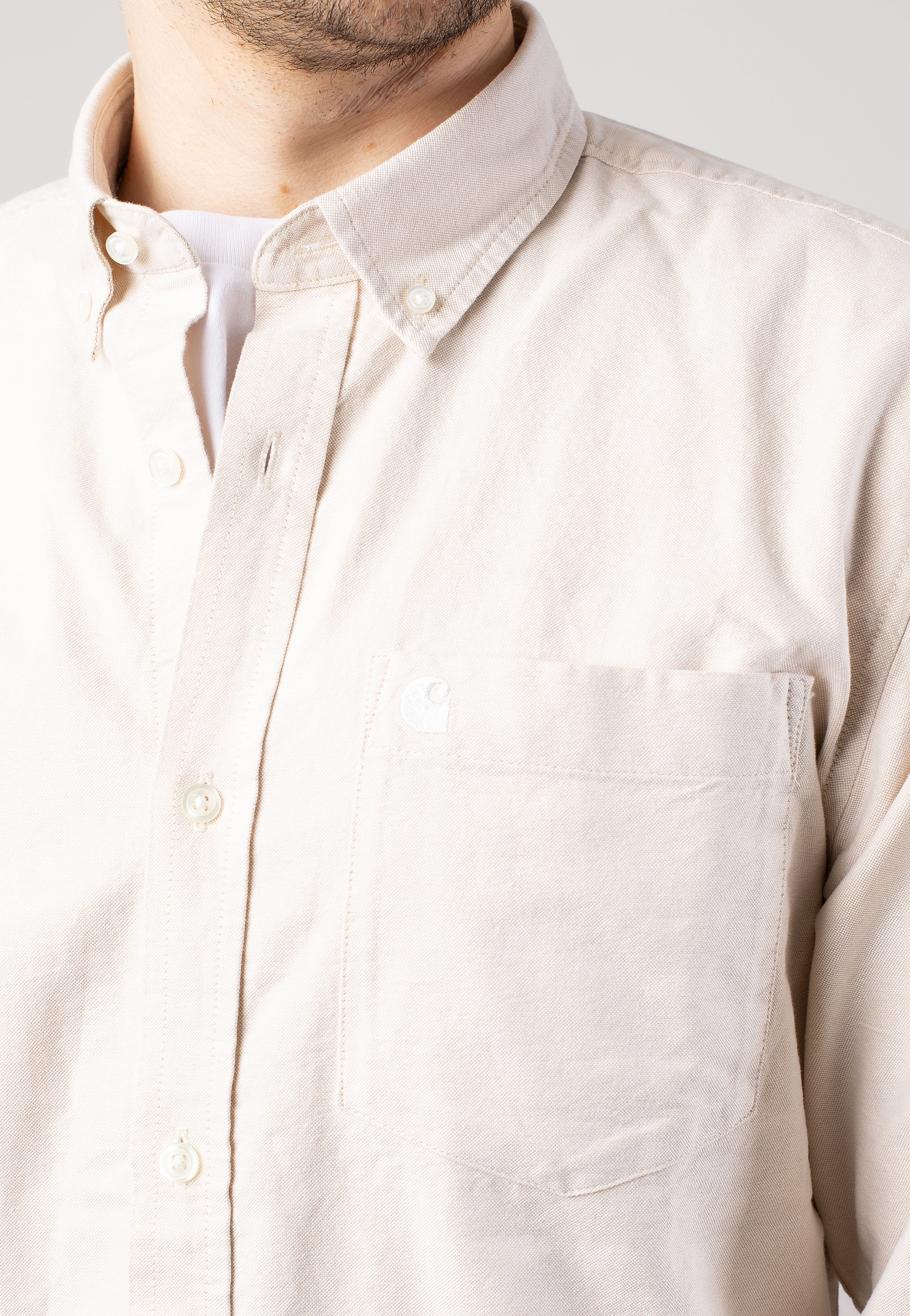 Carhartt WIP - C Logo Cornsilk/White - Shirt | Men-Image