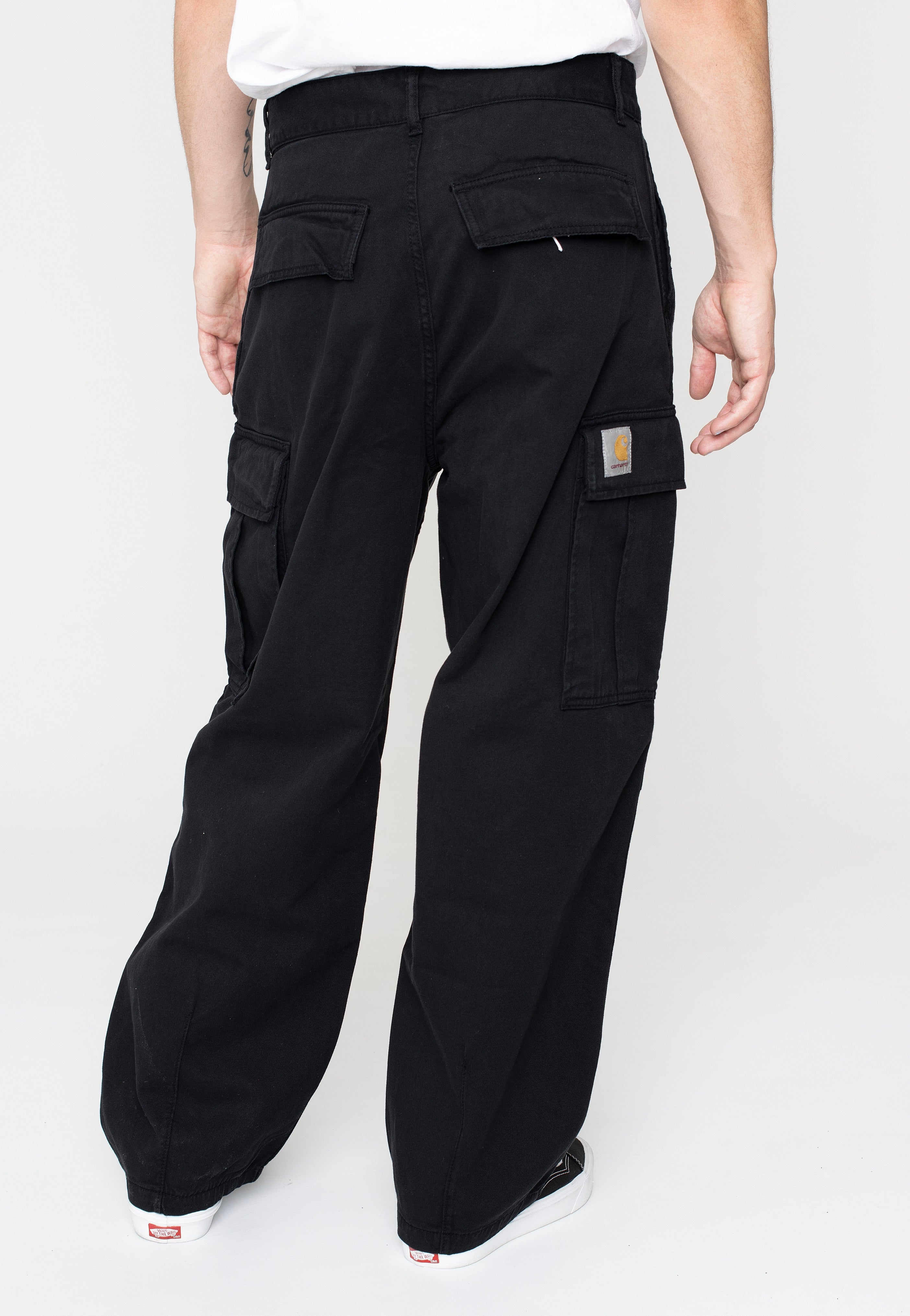 Carhartt WIP - Cole Cargo Garment Dyed Black - Pants | Men-Image