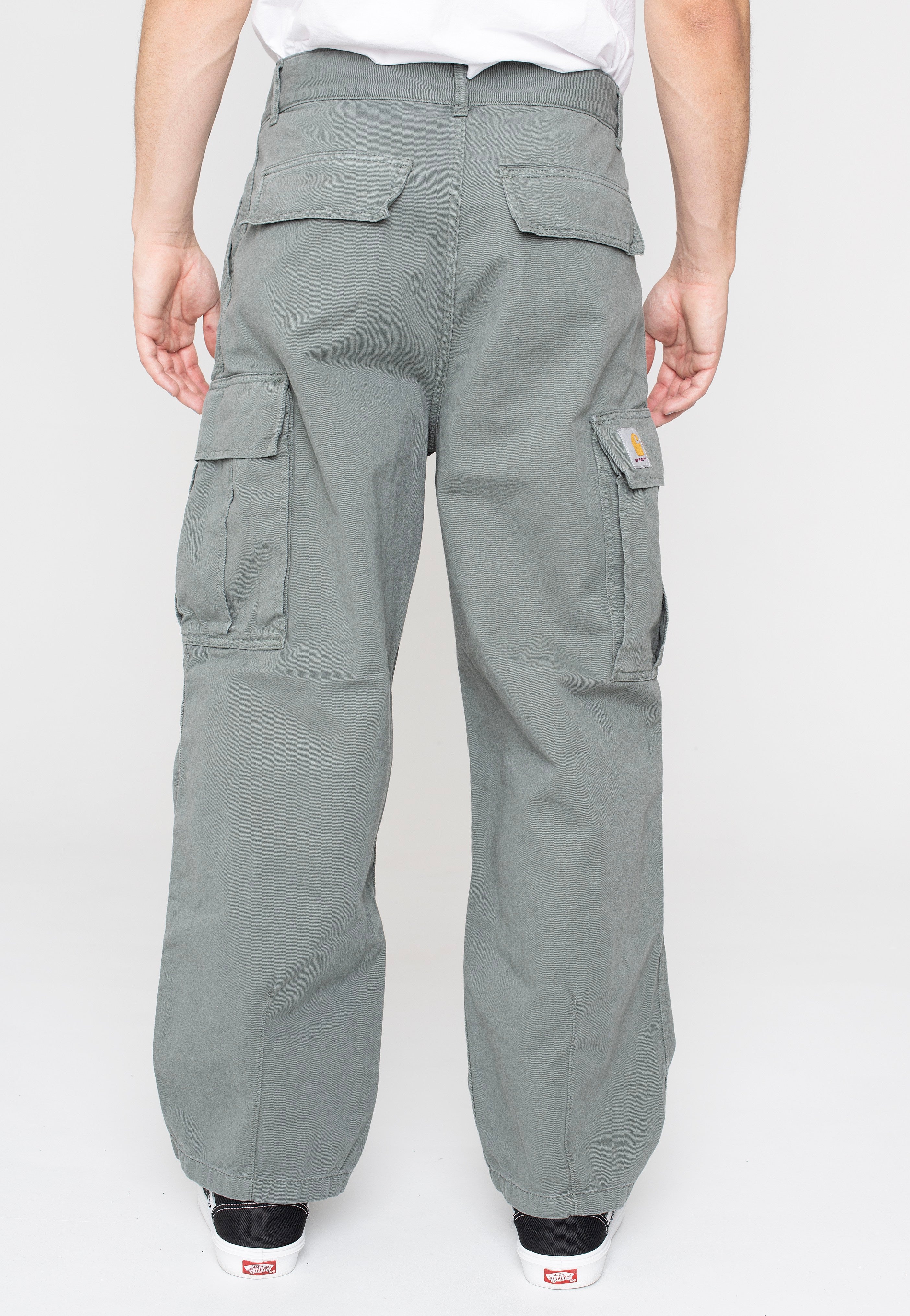 Carhartt WIP - Cole Cargo Garment Dyed Smoke Green - Pants | Men-Image