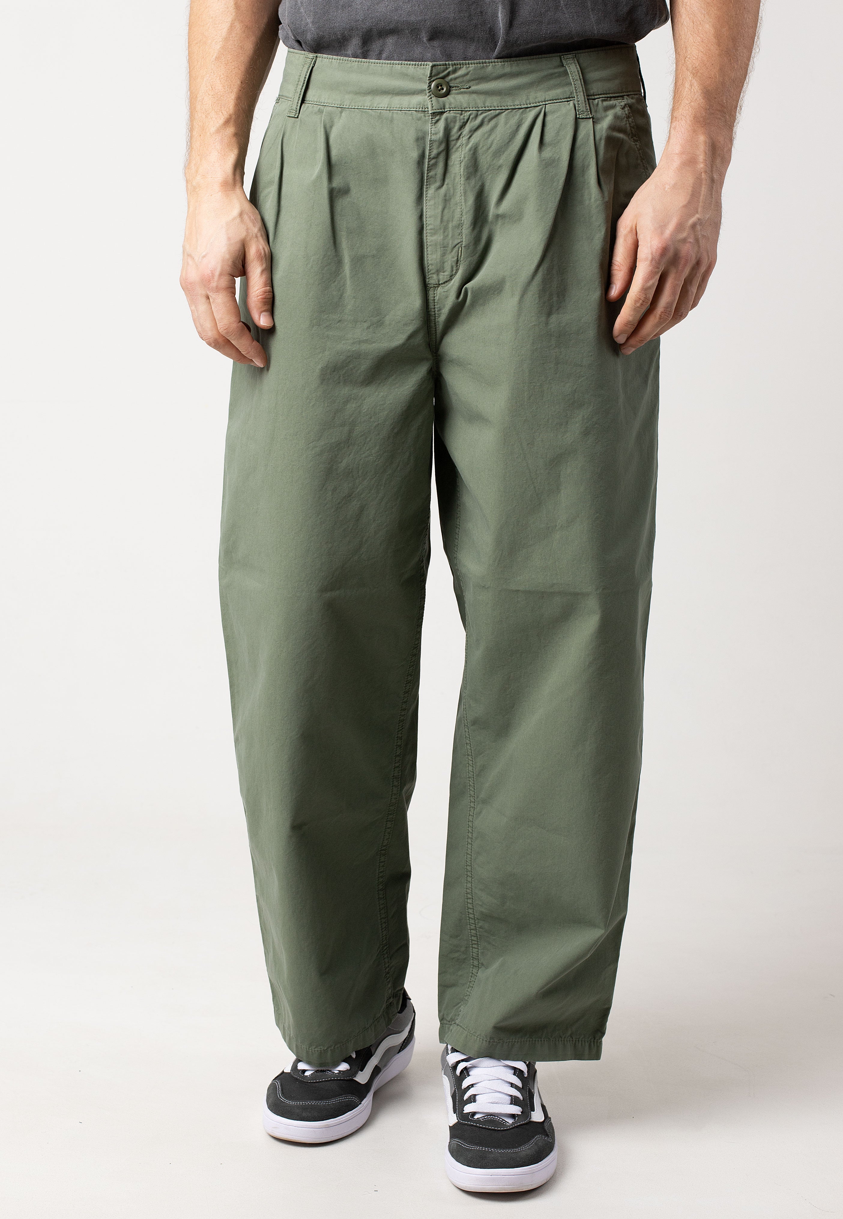 Carhartt WIP - Colston Garment Dyed Dollar Green - Pants | Men-Image