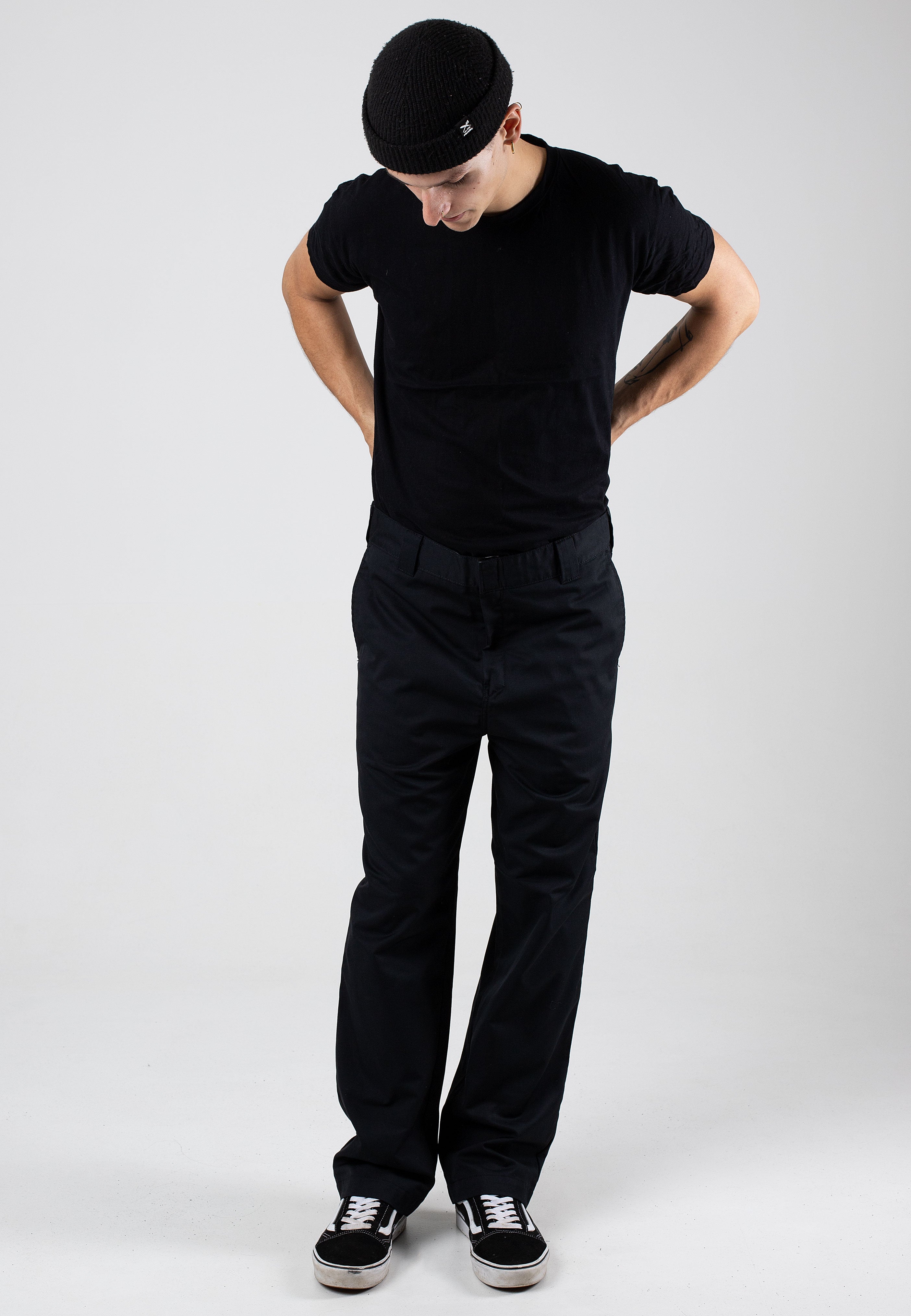 Carhartt WIP - Craft Rinsed Black - Pants | Men-Image