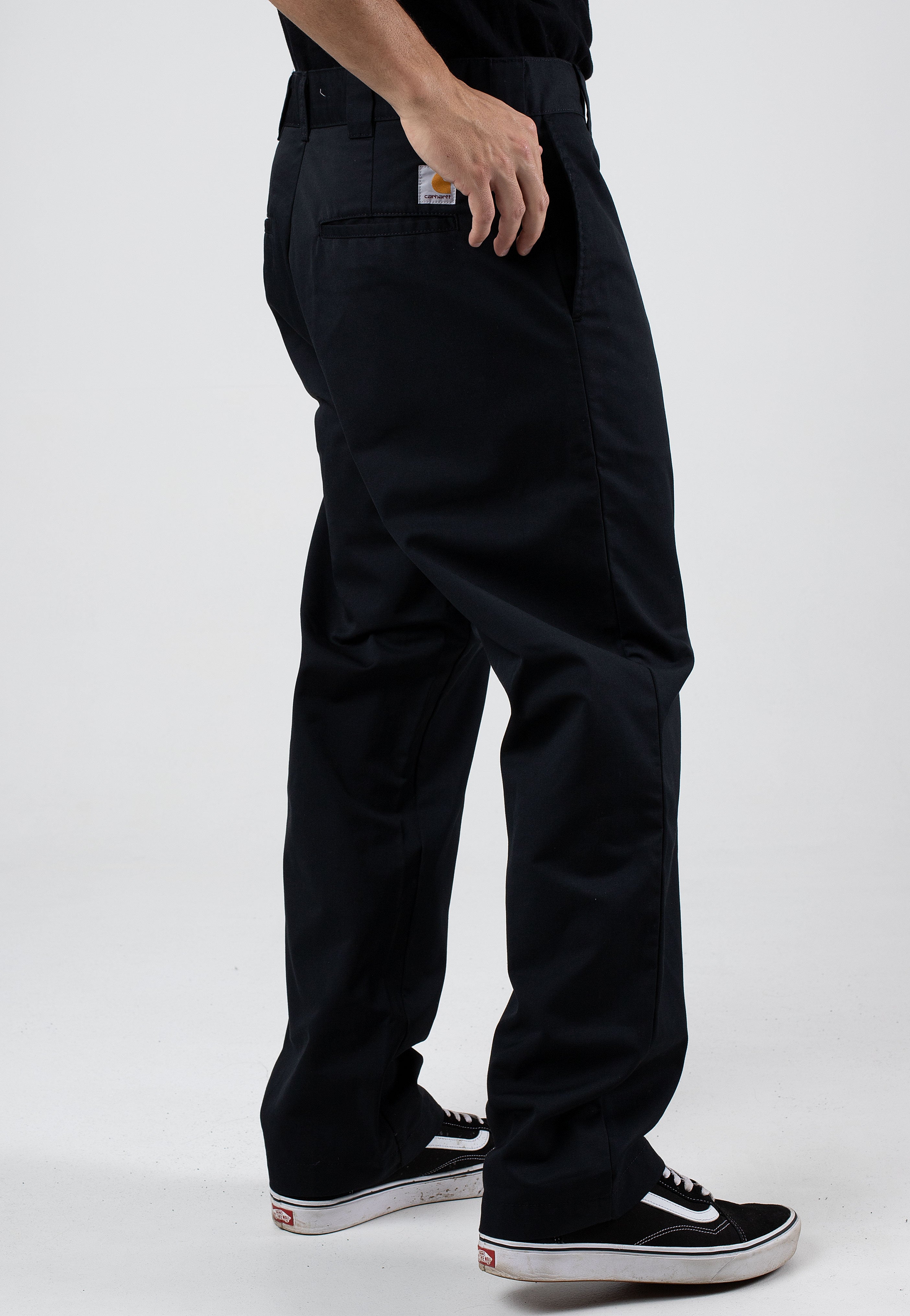 Carhartt WIP - Craft Rinsed Black - Pants | Men-Image