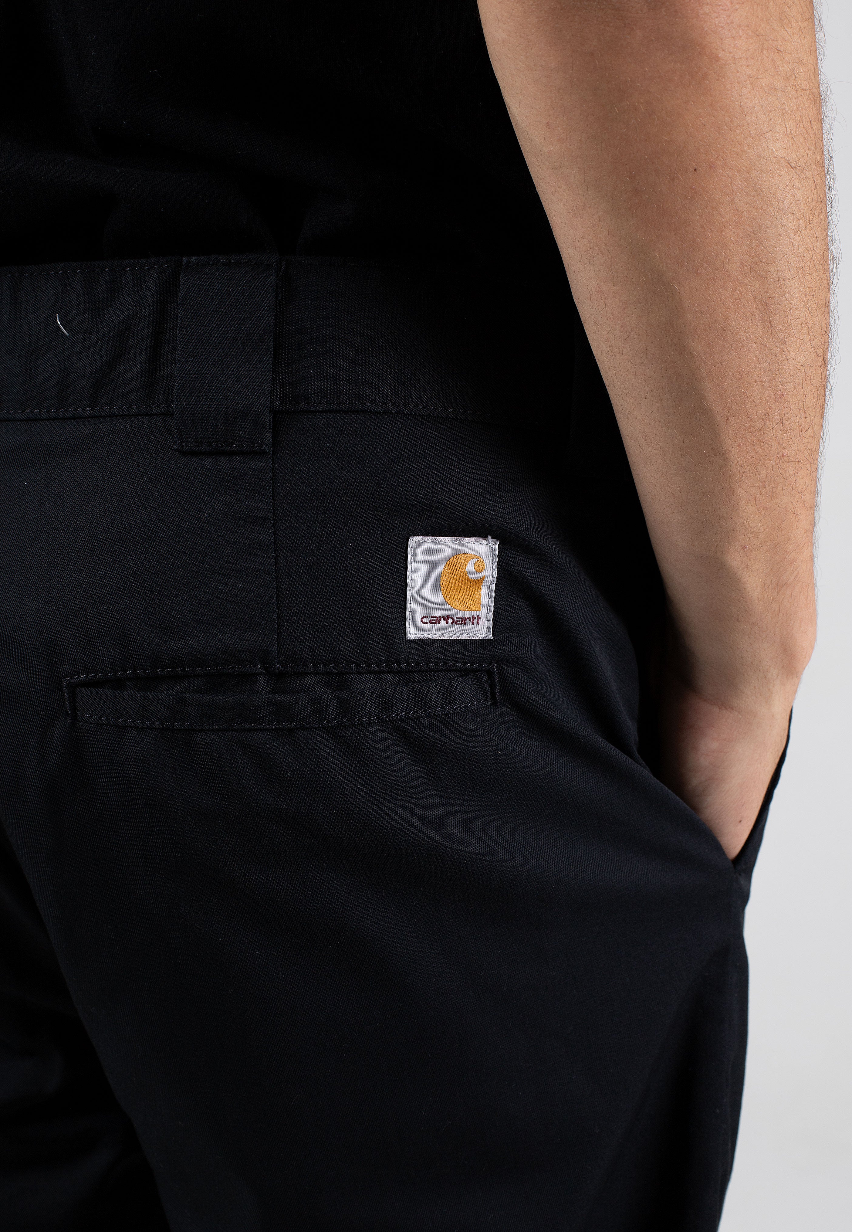 Carhartt WIP - Craft Rinsed Black - Pants | Men-Image