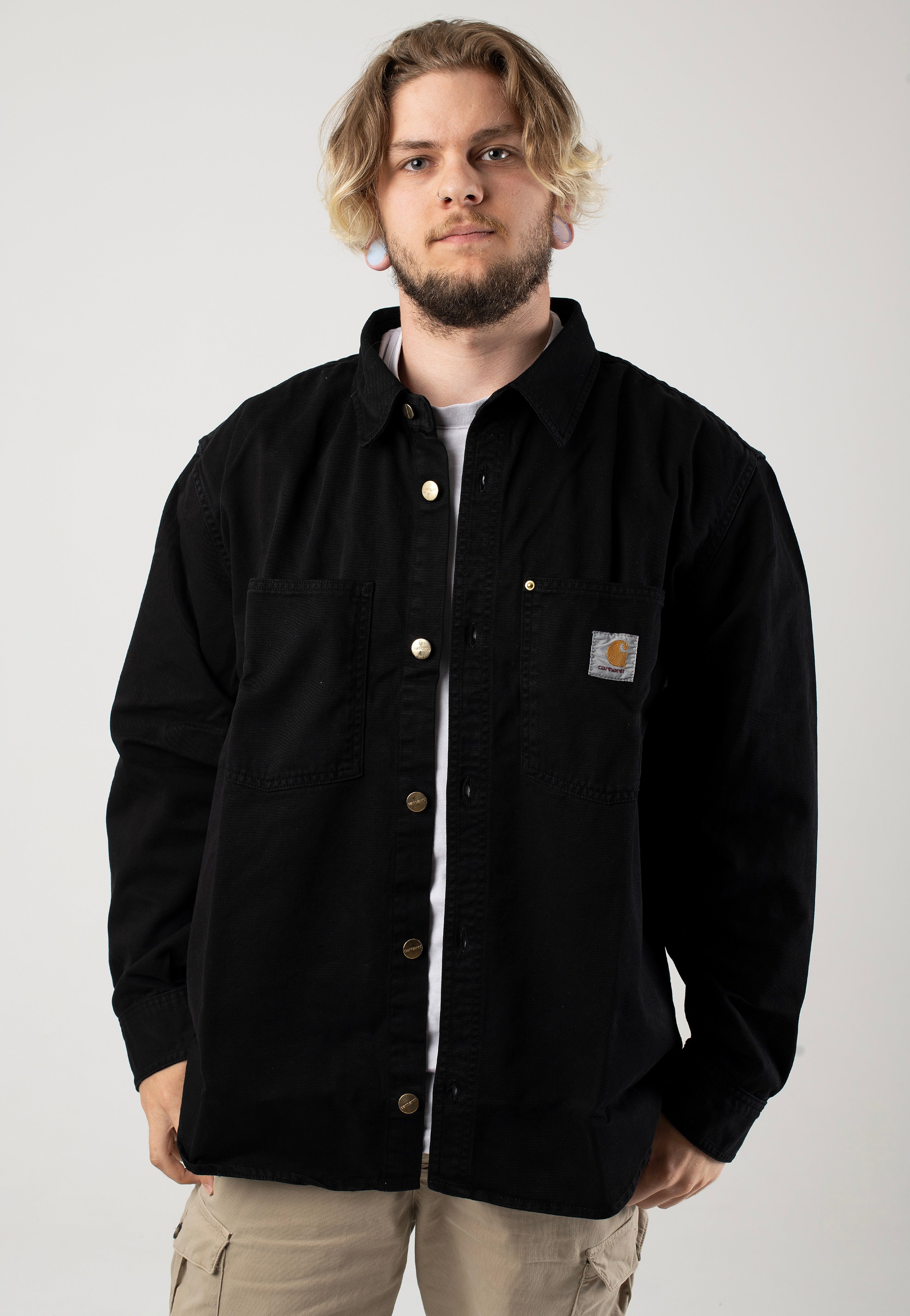 Carhartt WIP - Derby Garment Dyed Black - Jacket | Men-Image