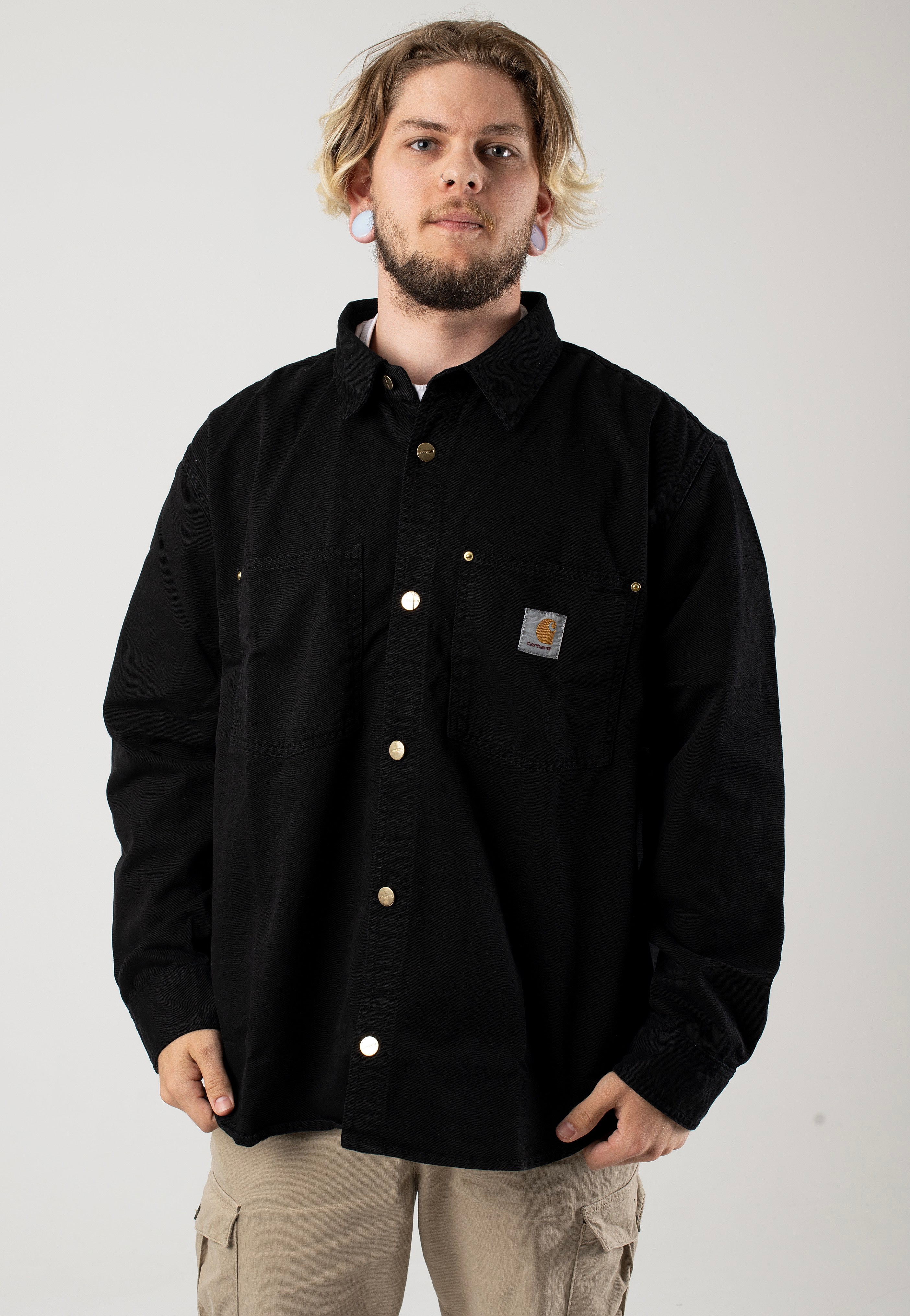 Carhartt WIP - Derby Garment Dyed Black - Jacket | Men-Image